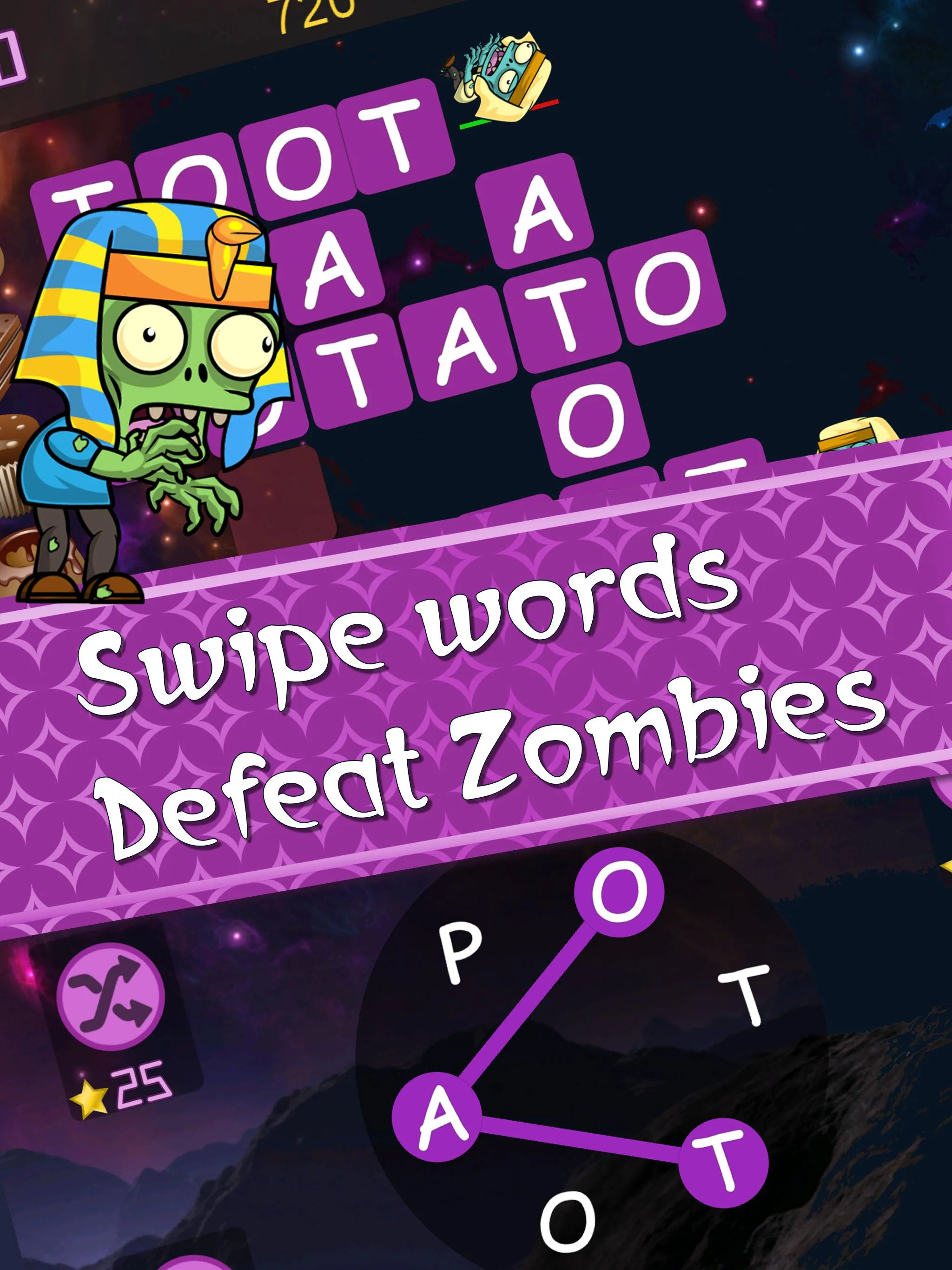 Words v Zombies, fun word game | Indus Appstore | Screenshot