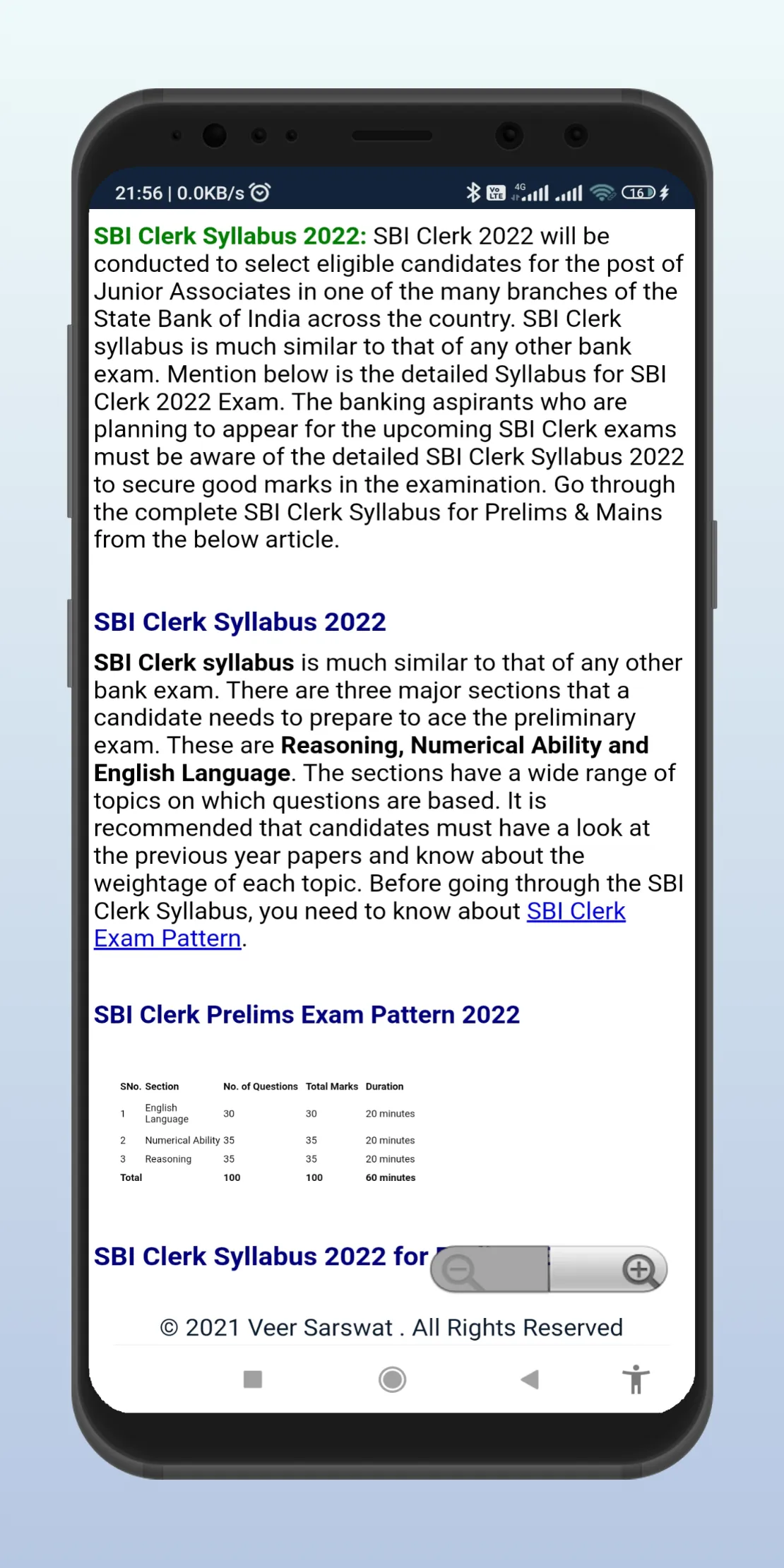 SBI Clerk Exam Prep 2022 | Indus Appstore | Screenshot