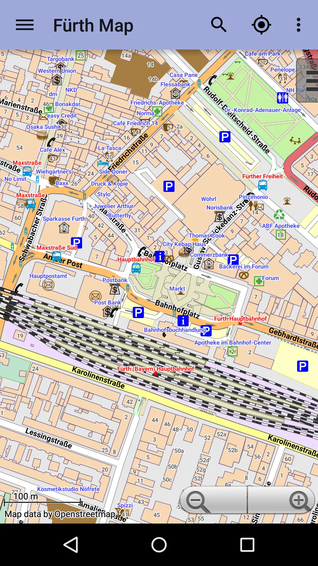 Fürth Offline City Map | Indus Appstore | Screenshot