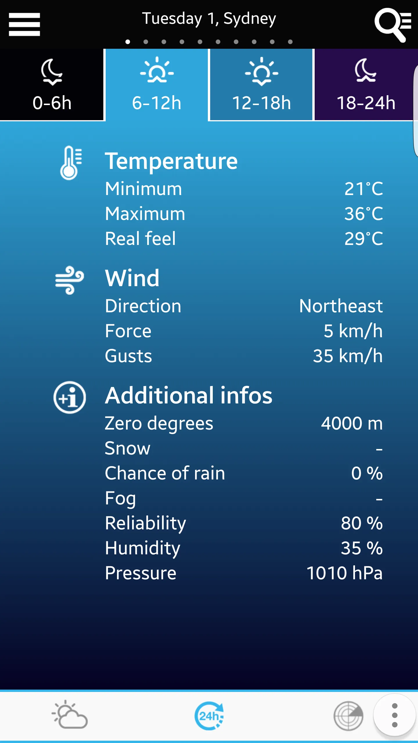 Weather for Australia | Indus Appstore | Screenshot