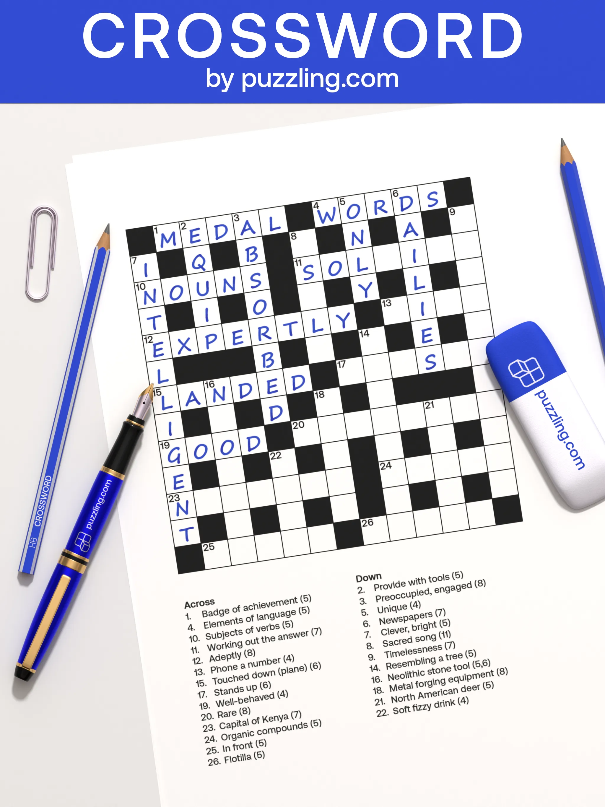 Crossword by puzzling.com | Indus Appstore | Screenshot