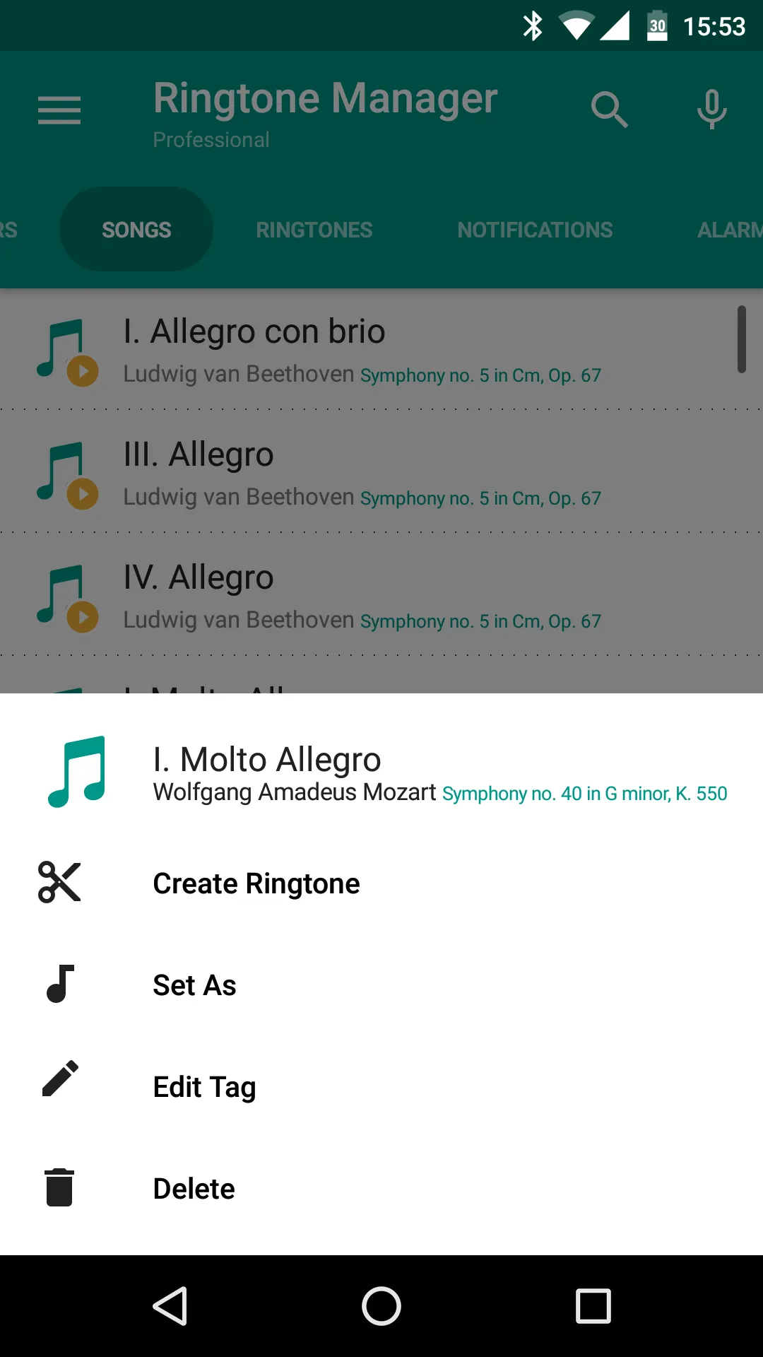 Professional Ringtone Manager | Indus Appstore | Screenshot