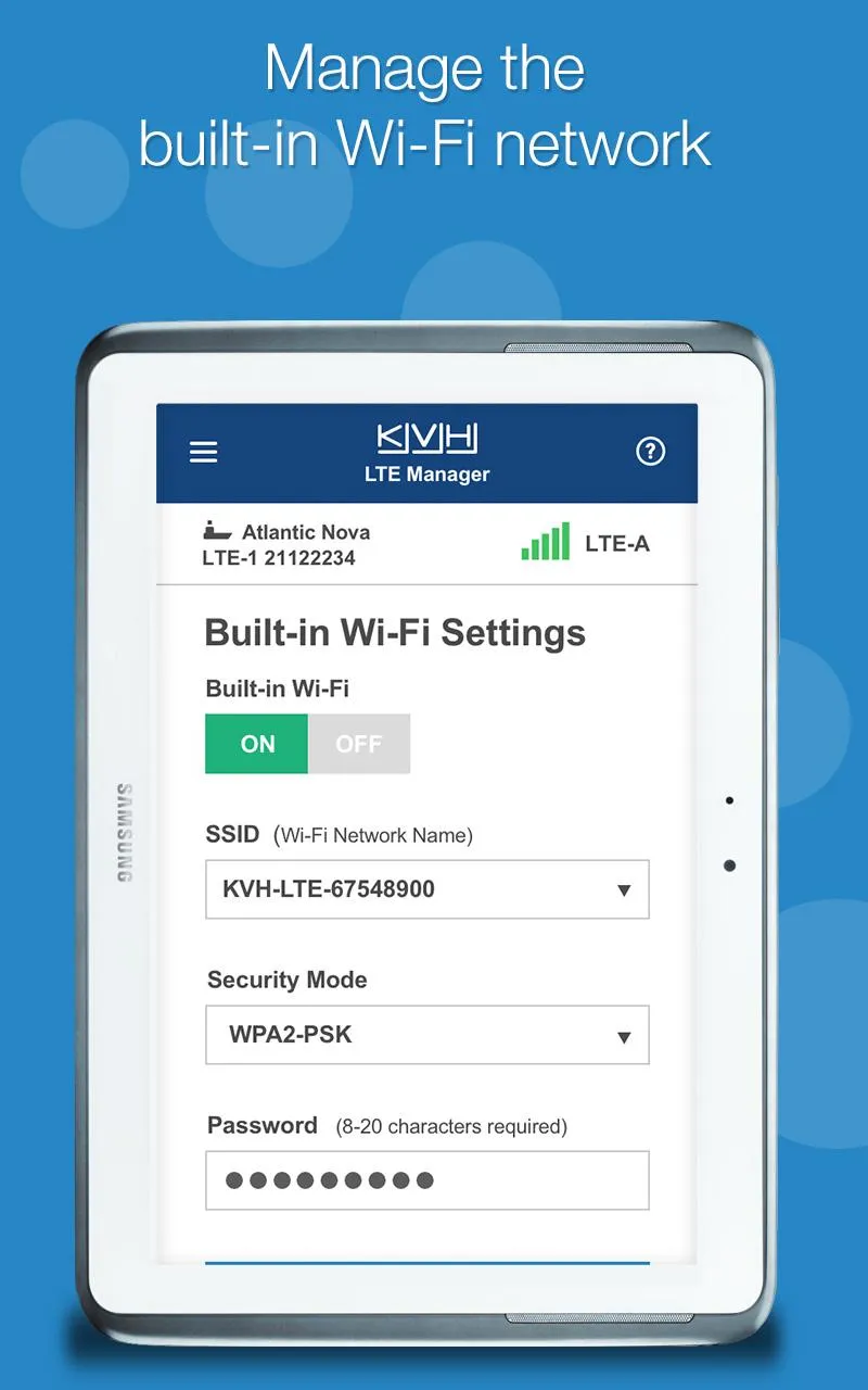 KVH LTE Manager | Indus Appstore | Screenshot