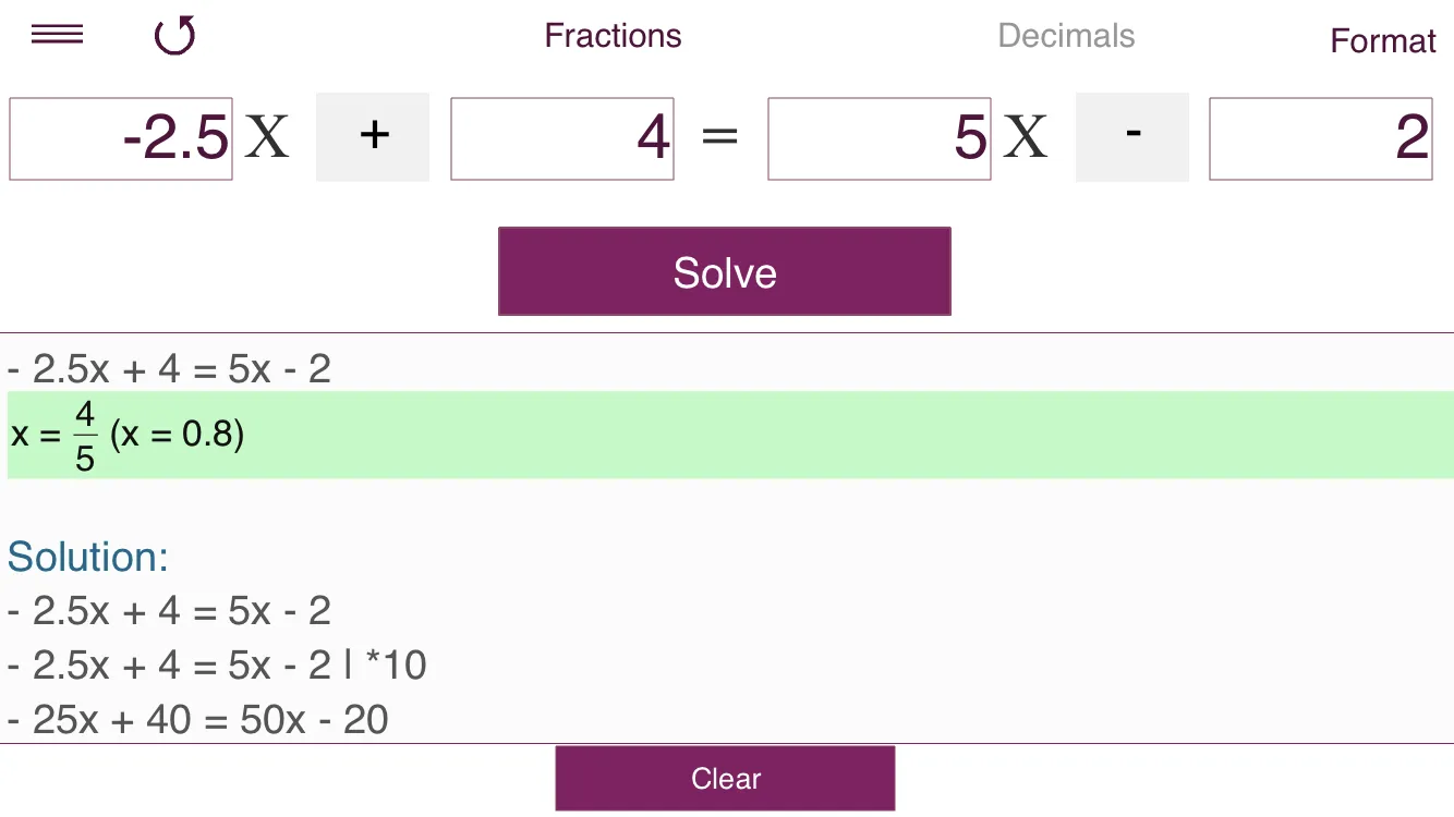 Equation Solver | Indus Appstore | Screenshot