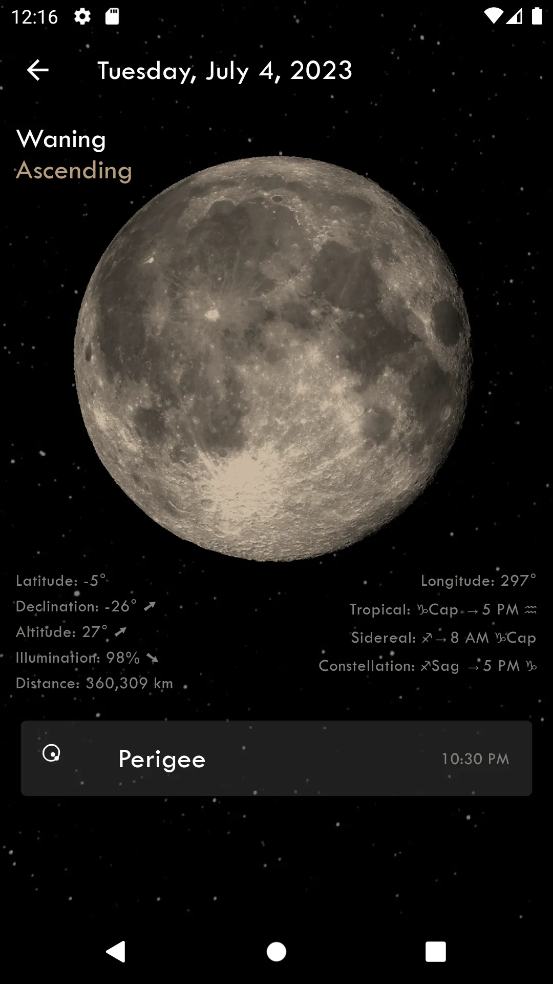 Luna - Moon Calendar | Indus Appstore | Screenshot