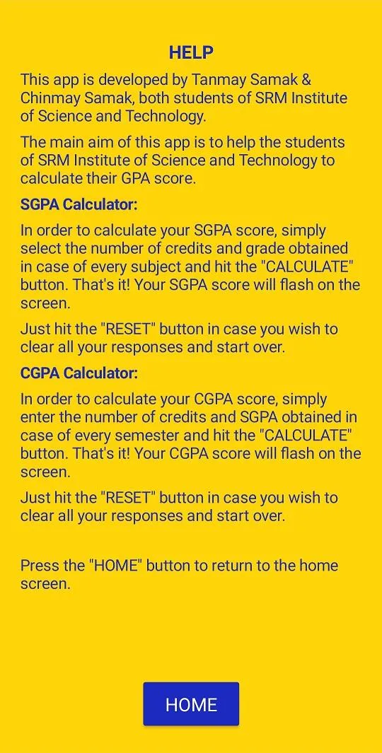 SRM GPA Calculator | Indus Appstore | Screenshot