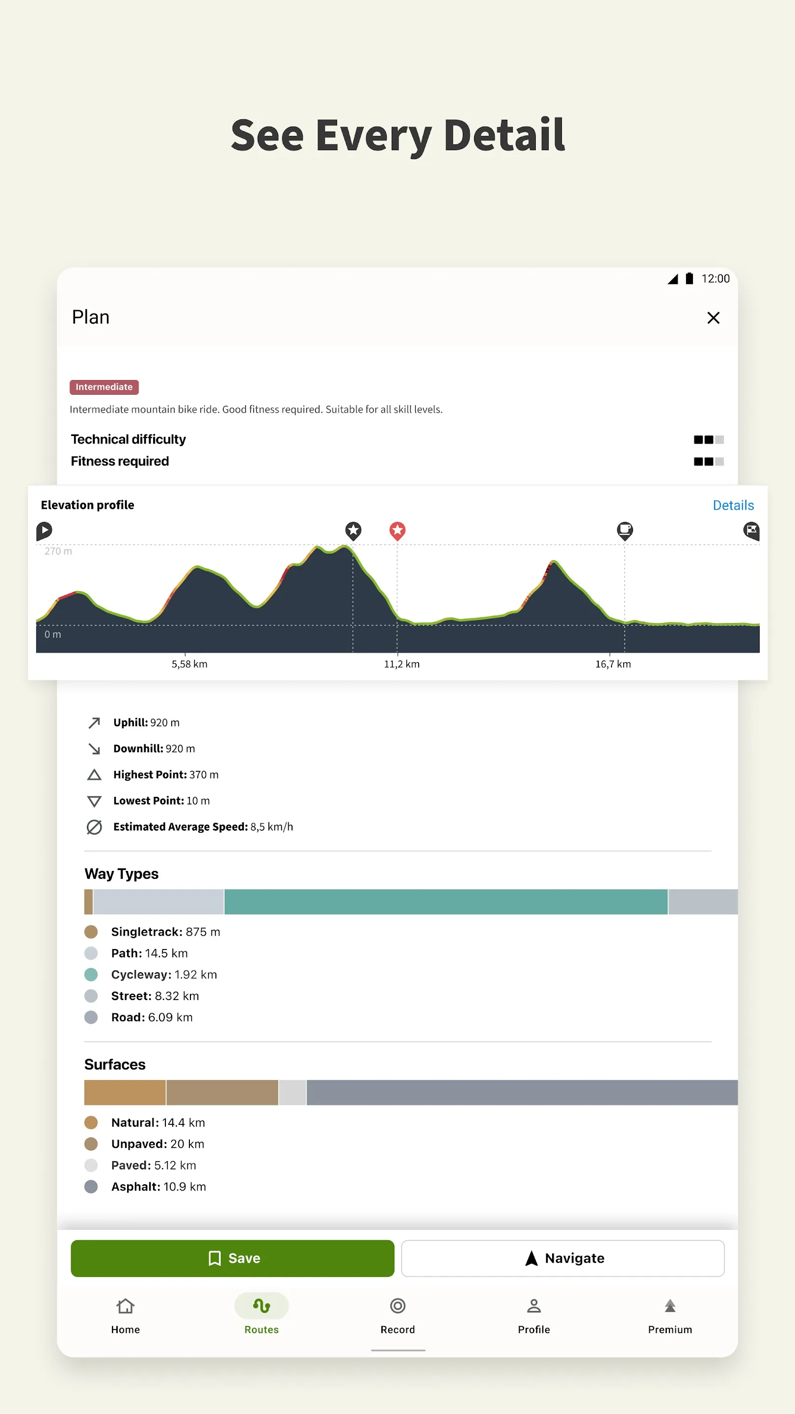 komoot - hike, bike & run | Indus Appstore | Screenshot