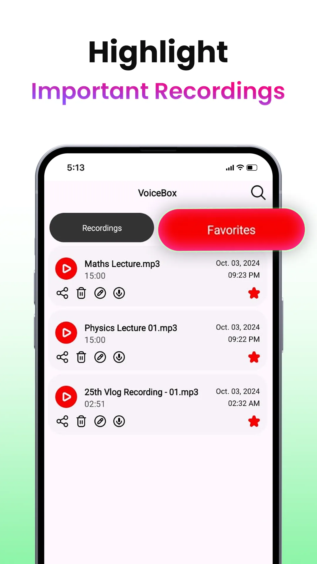 VoiceBox - Record In HD Audio | Indus Appstore | Screenshot