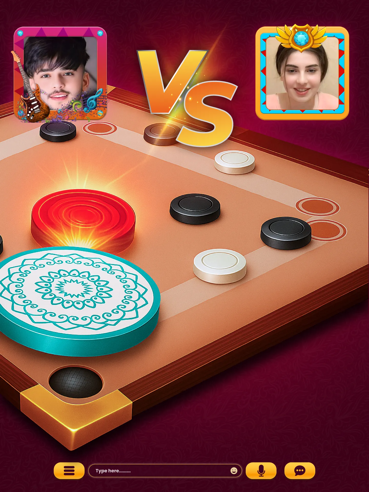 Carrom Online Multiplayer Game | Indus Appstore | Screenshot