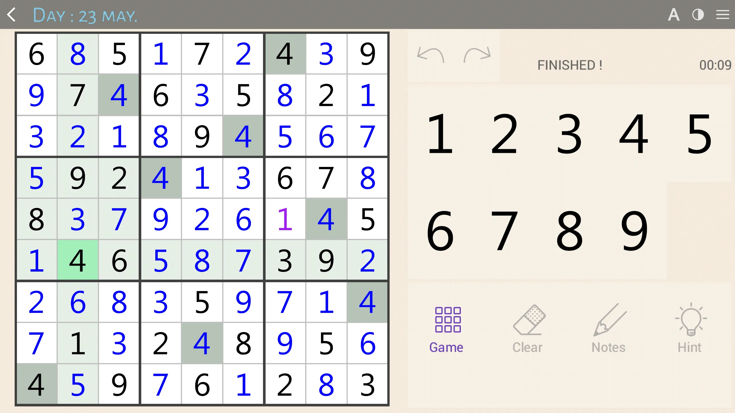 Sudoku classic | Indus Appstore | Screenshot