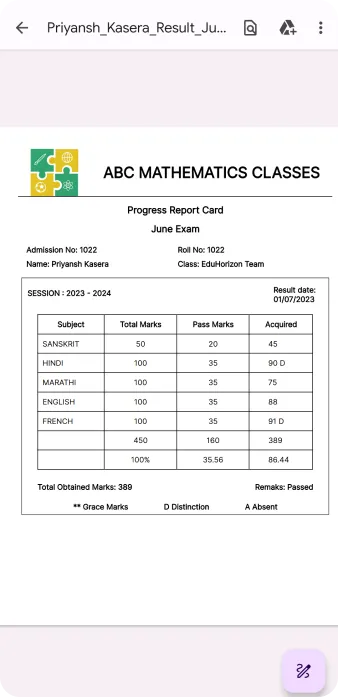 AttendanceGuru | Parent App | Indus Appstore | Screenshot