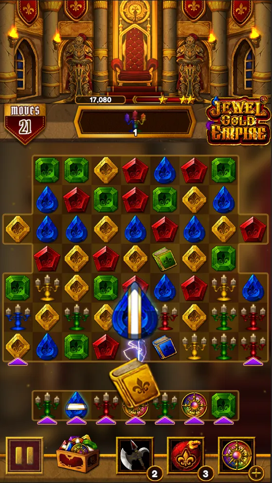 Jewel Gold Empire : Match 3 | Indus Appstore | Screenshot