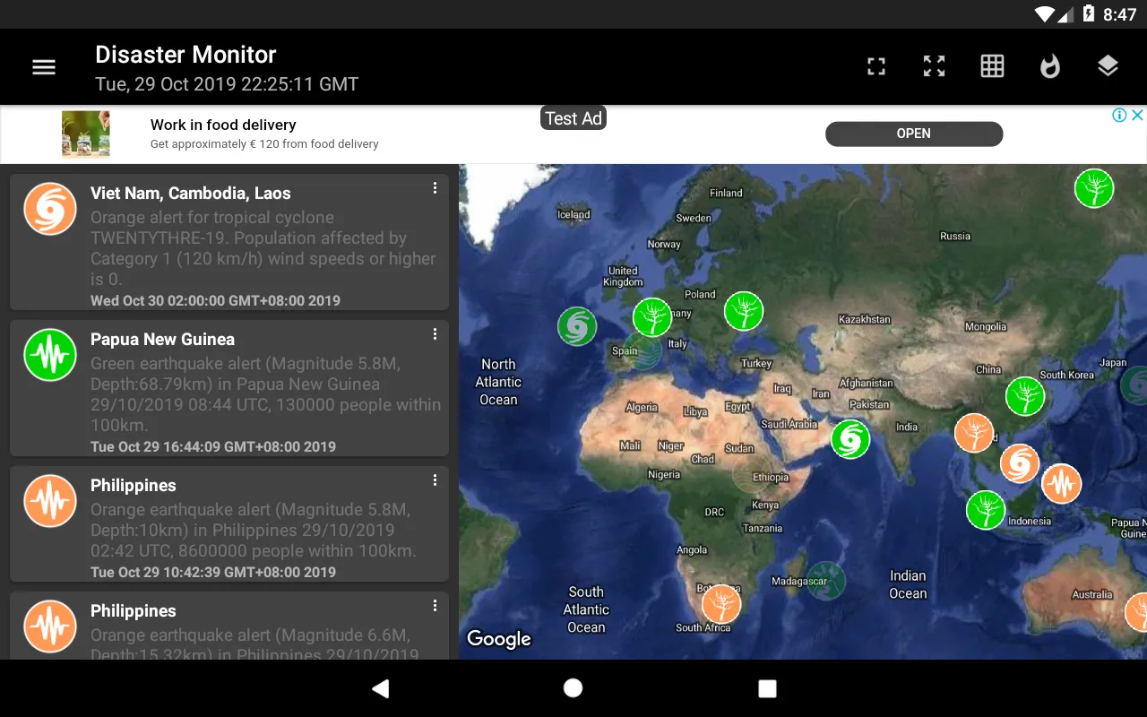 Natural Disaster Monitor | Indus Appstore | Screenshot