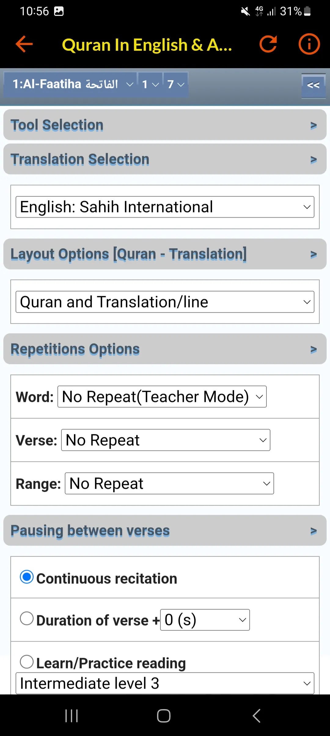 Quran in English offline mp3 | Indus Appstore | Screenshot