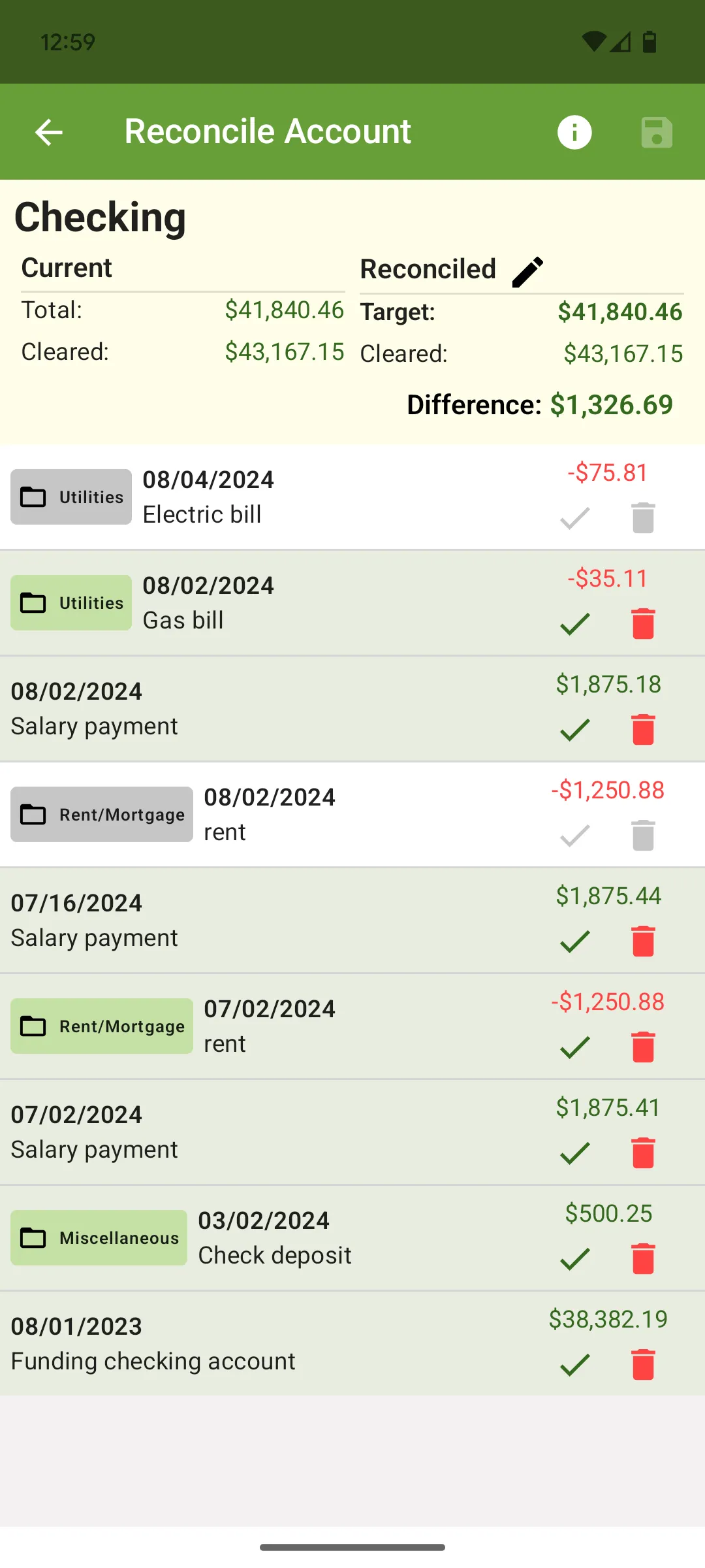 ClearCheckbook Money Manager | Indus Appstore | Screenshot