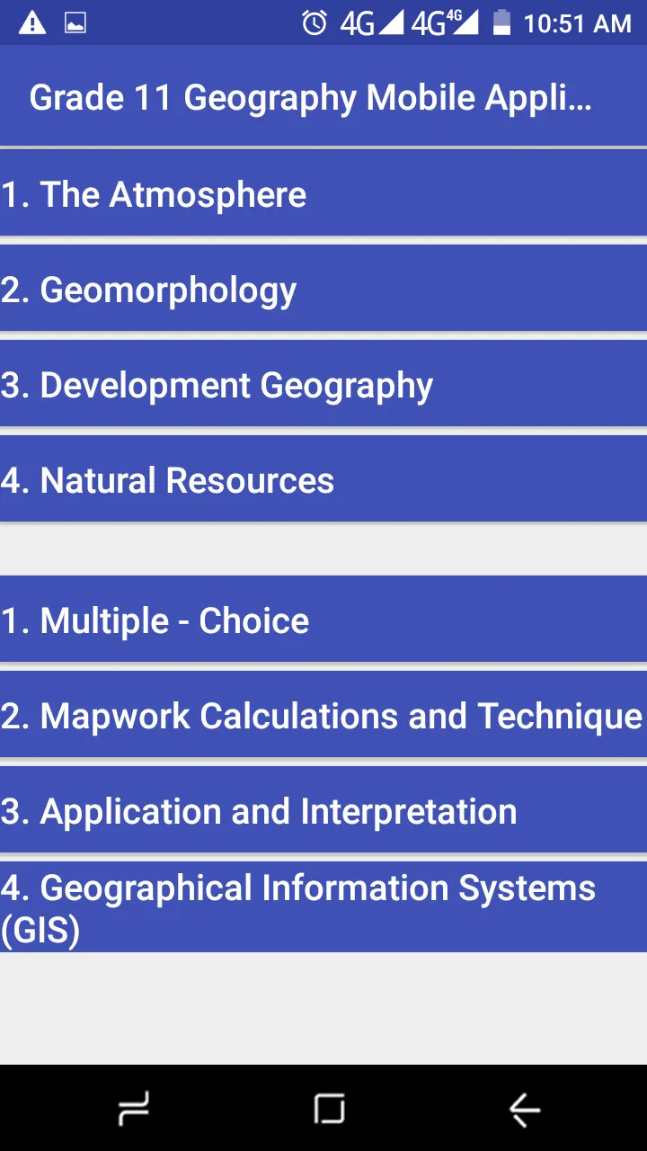 Grade 11 Geography | Indus Appstore | Screenshot