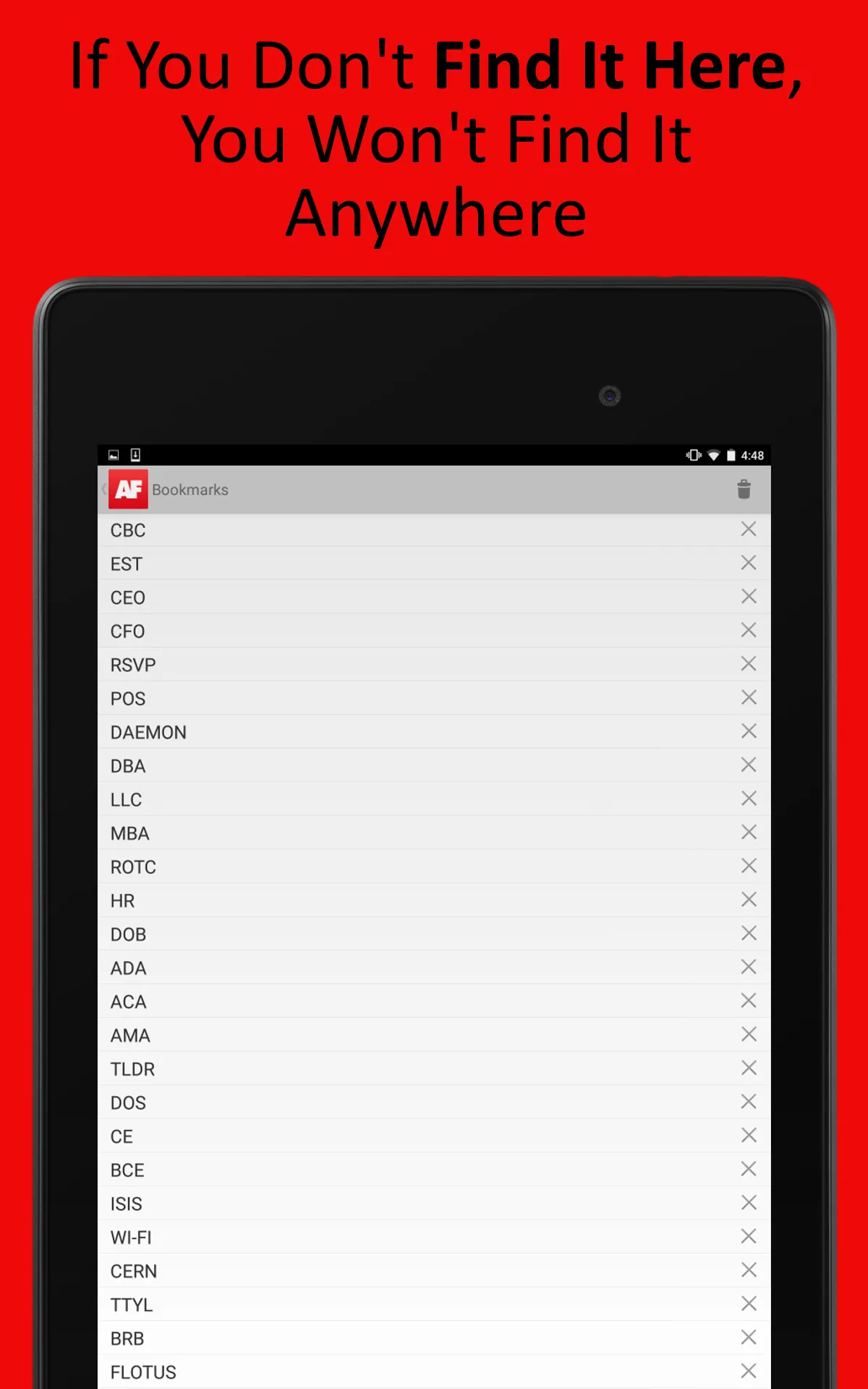 Acronym Finder | Indus Appstore | Screenshot