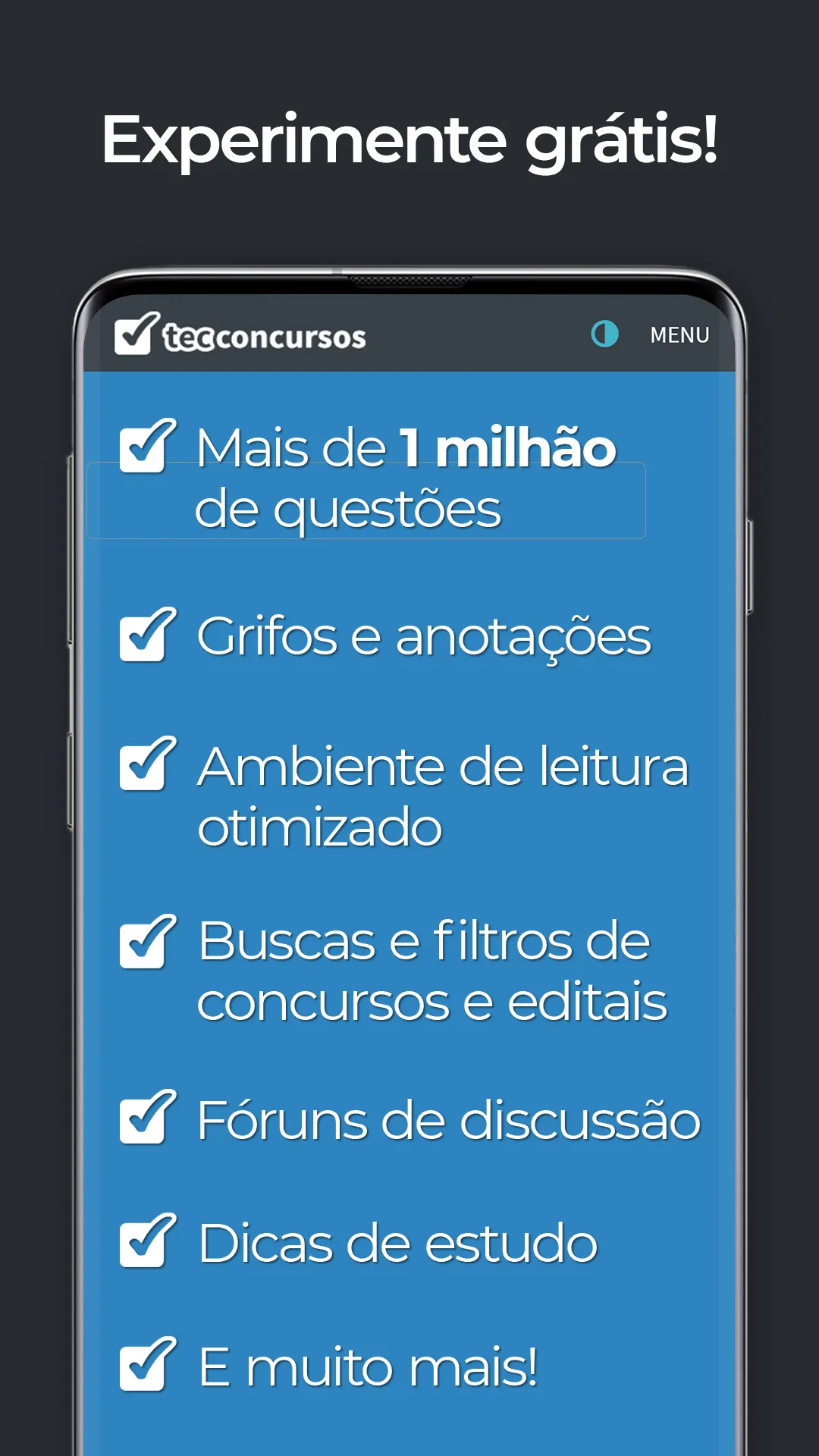 Tec Concursos | Indus Appstore | Screenshot