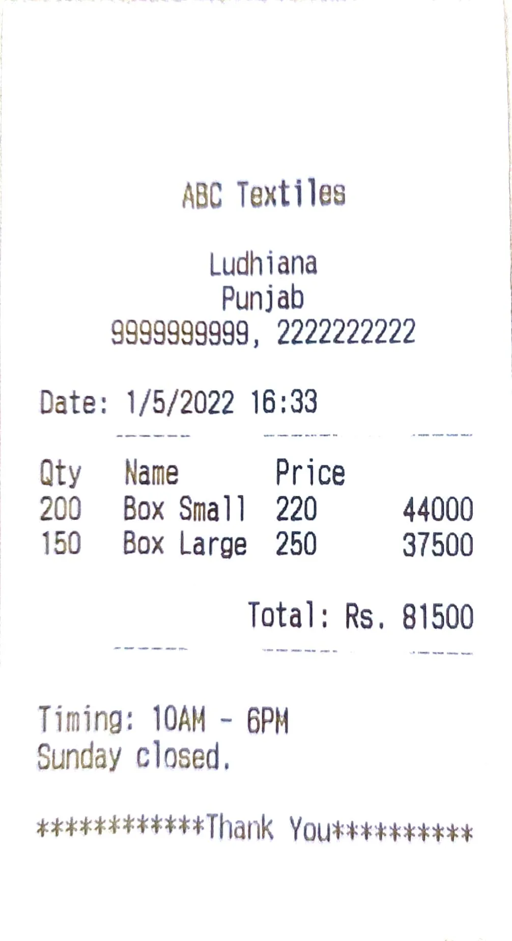 Receipt Maker - Thermal Print | Indus Appstore | Screenshot