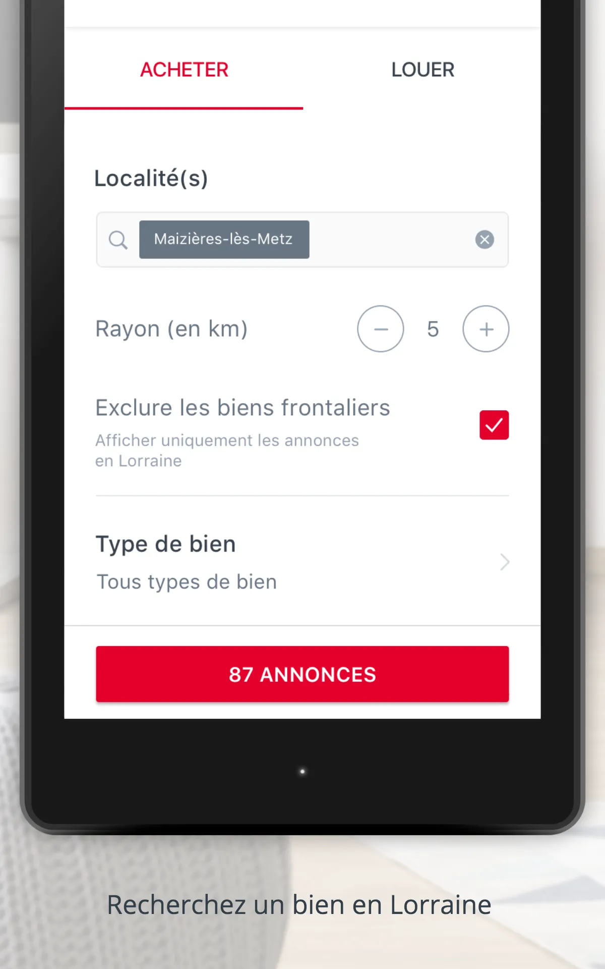 immoRegion Immobilier Régional | Indus Appstore | Screenshot