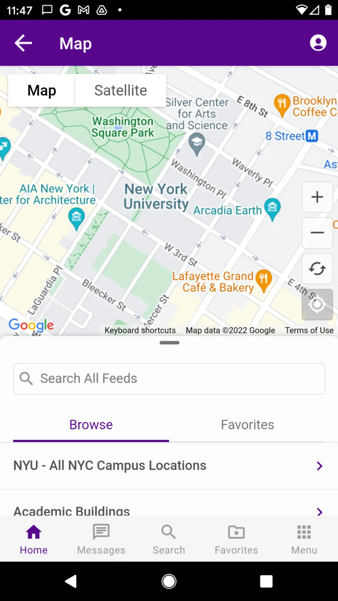 NYU Mobile | Indus Appstore | Screenshot