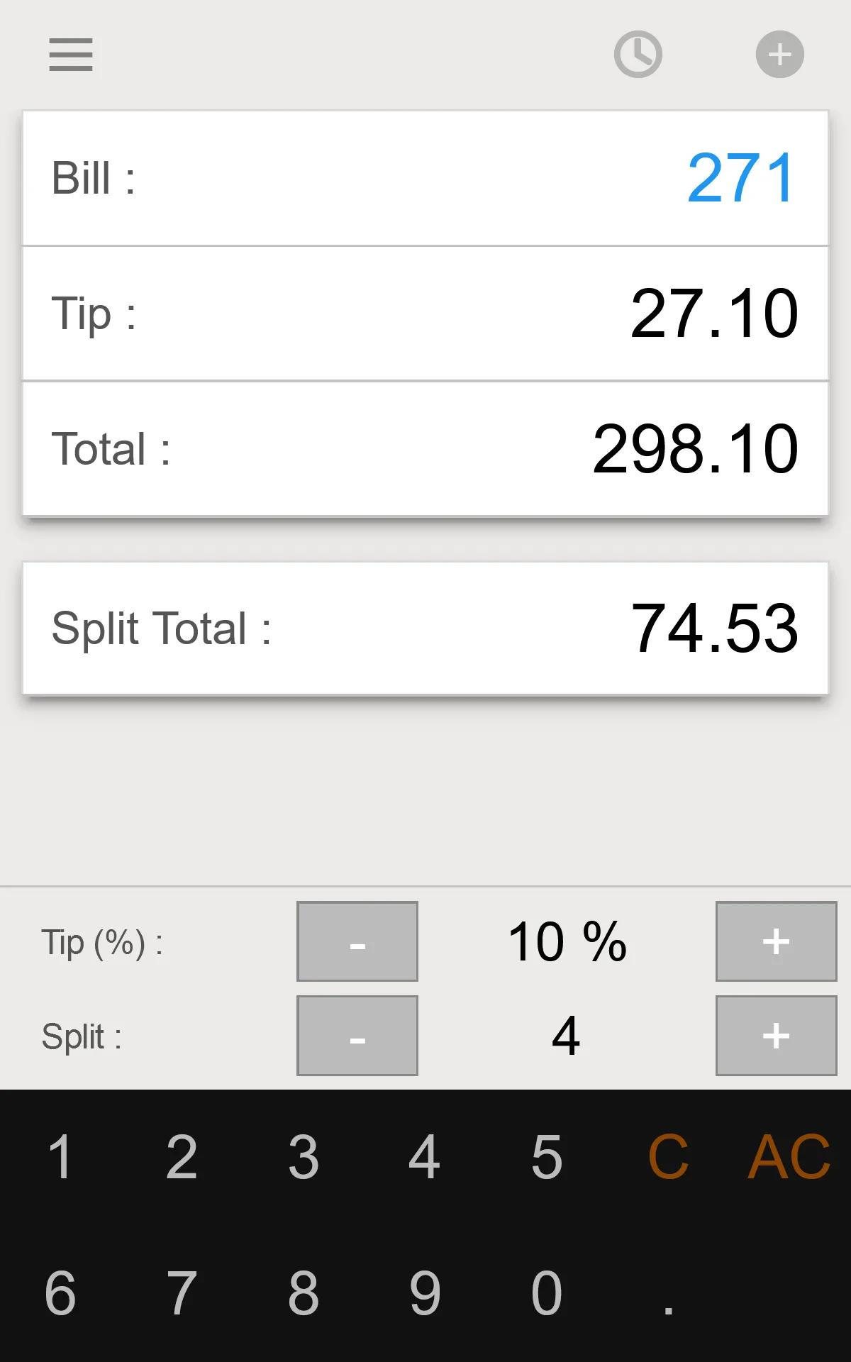 Tip Calculator - Split Bill | Indus Appstore | Screenshot