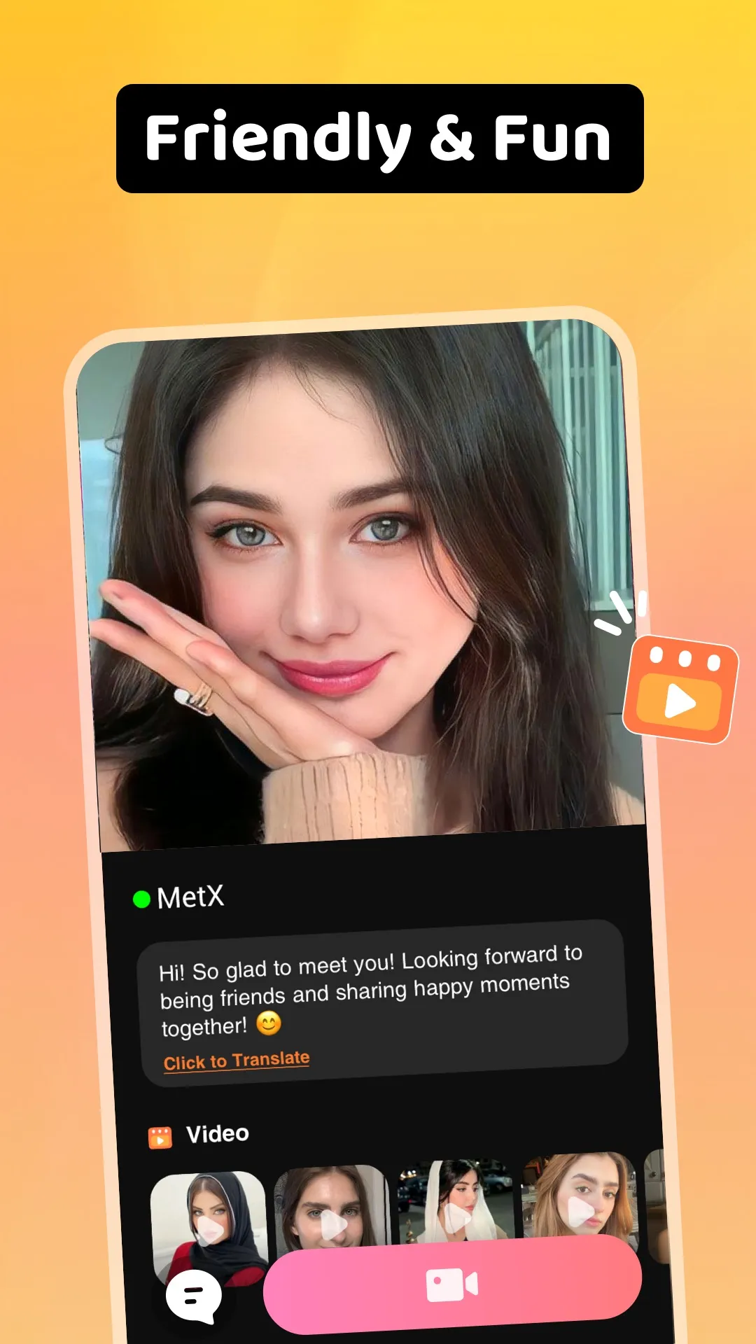 MetX - Video Chat Online | Indus Appstore | Screenshot