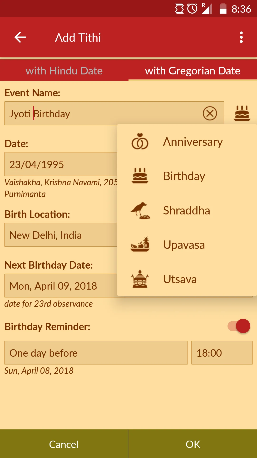 Hindu Calendar - Drik Panchang | Indus Appstore | Screenshot