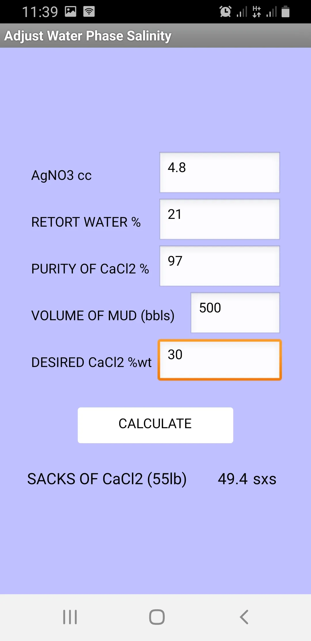 Mud Engineering Calculator | Indus Appstore | Screenshot