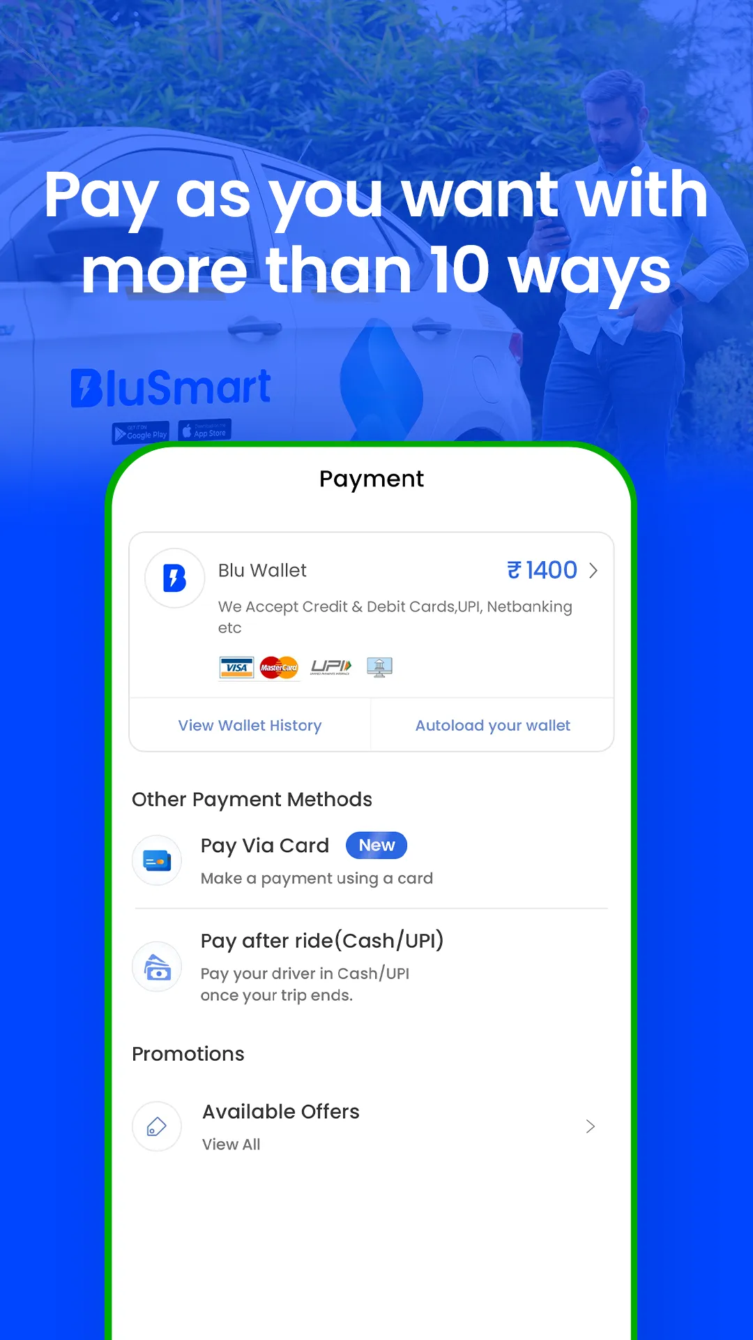 BluSmart: Safe Electric Cabs | Indus Appstore | Screenshot