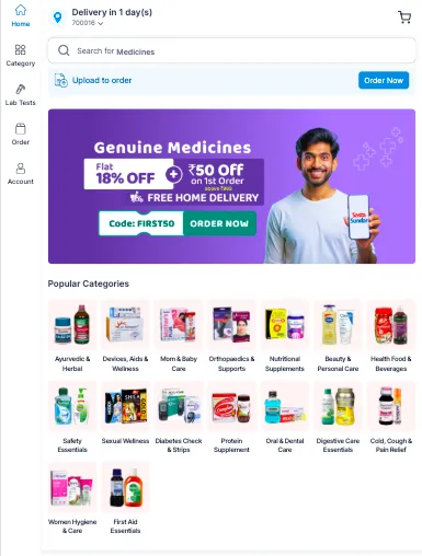 SastaSundar - Online Pharmacy | Indus Appstore | Screenshot