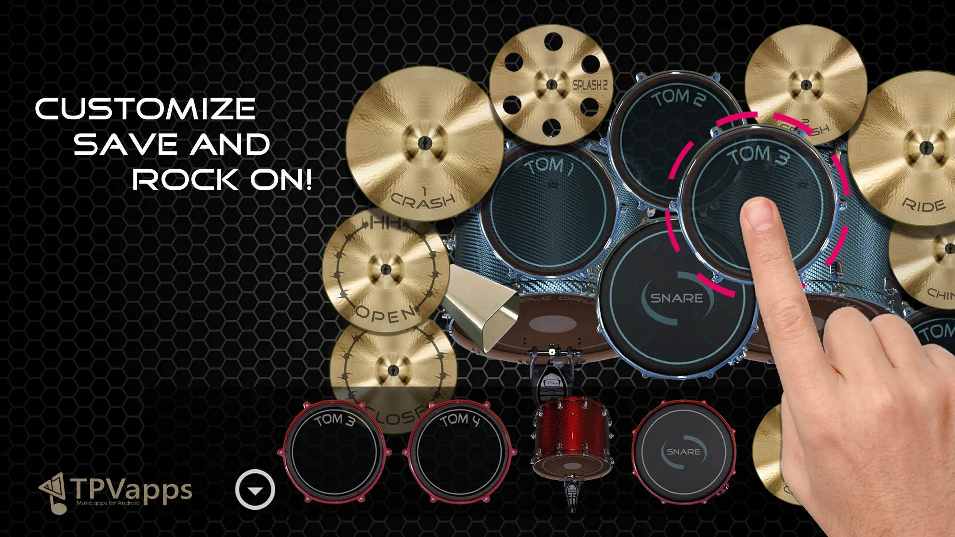 Metal Real Drum Set | Indus Appstore | Screenshot
