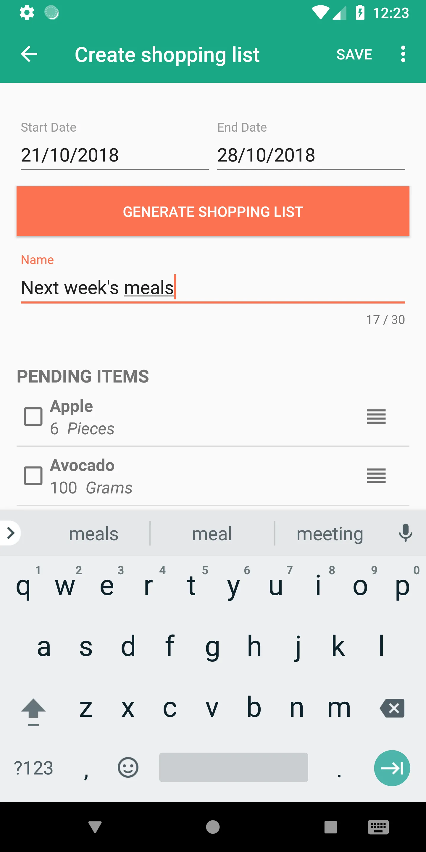 Baby Food Planner | Indus Appstore | Screenshot