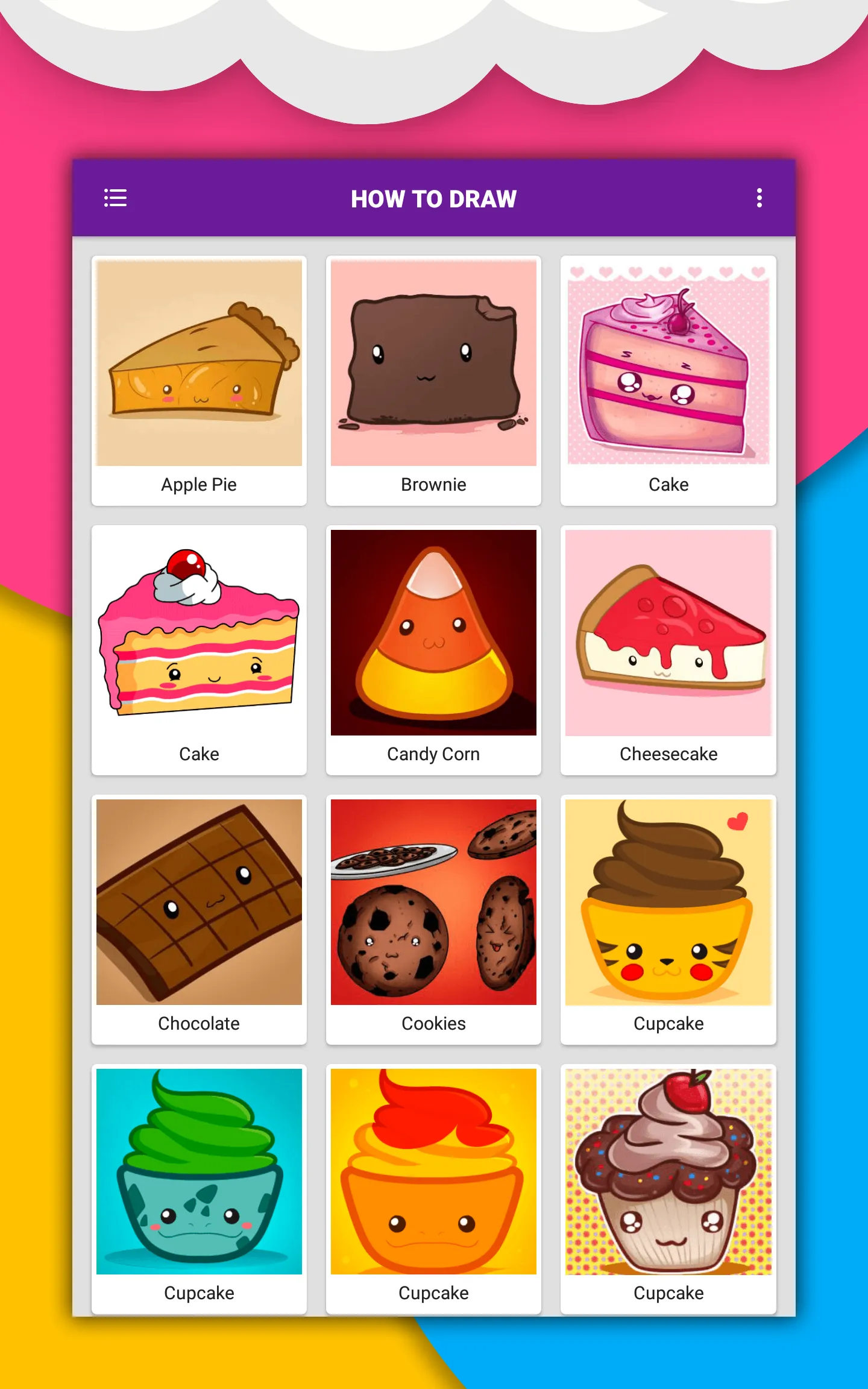 How to draw cute food by steps | Indus Appstore | Screenshot