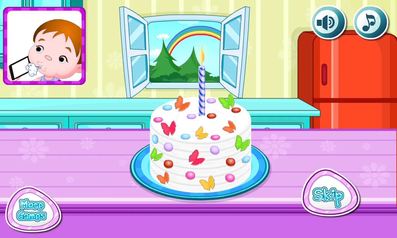 Cooking Rainbow Birthday Cake | Indus Appstore | Screenshot