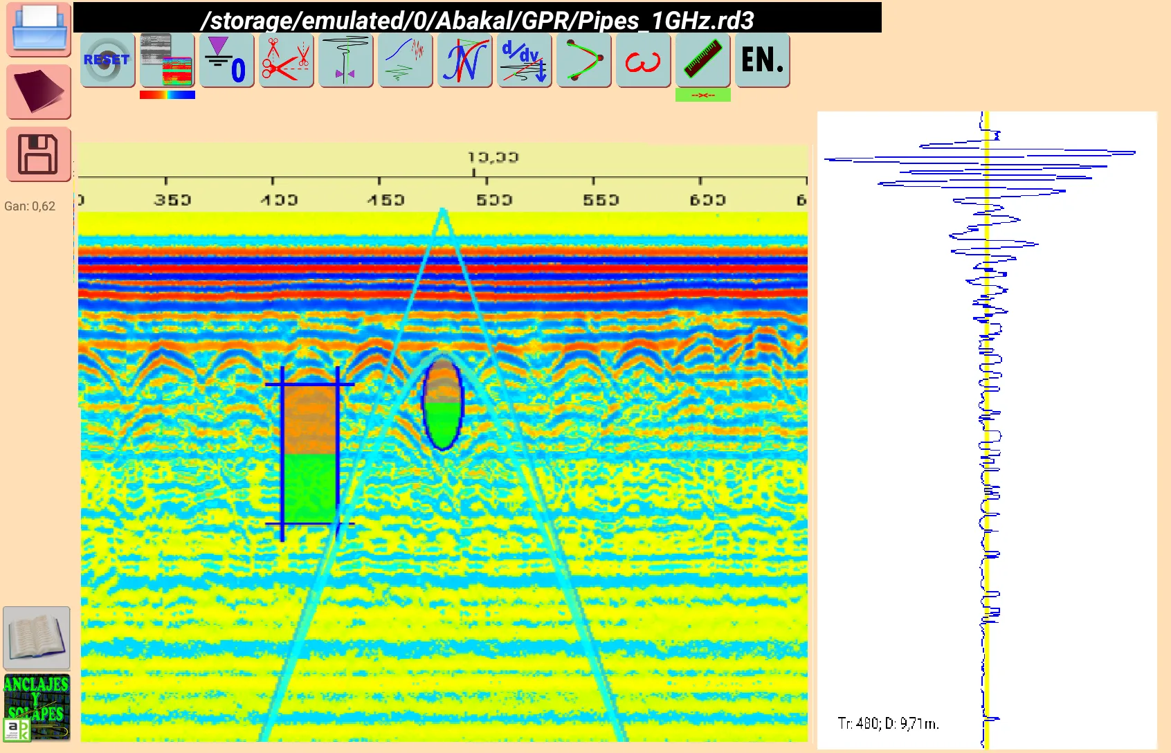 Ground-penetrating radar. GPR. | Indus Appstore | Screenshot