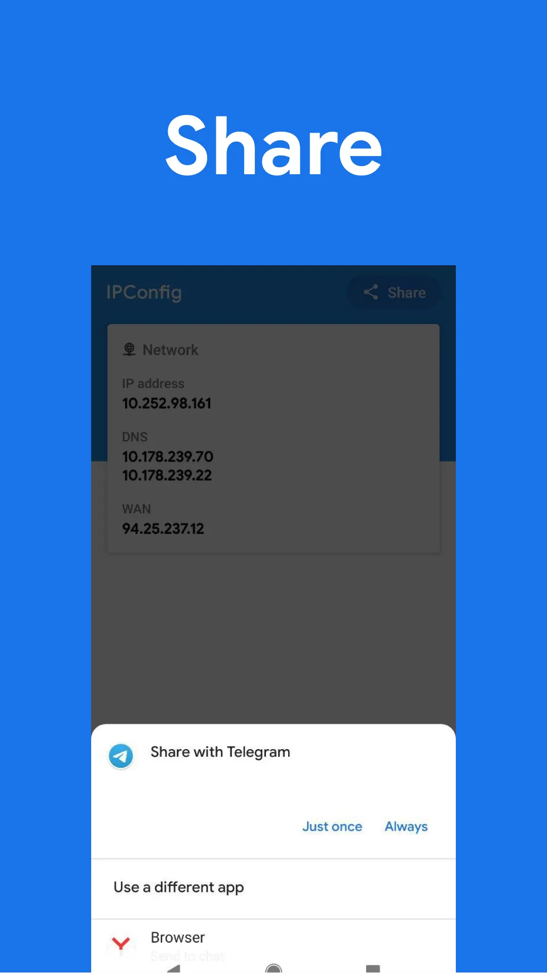 IPConfig | Indus Appstore | Screenshot