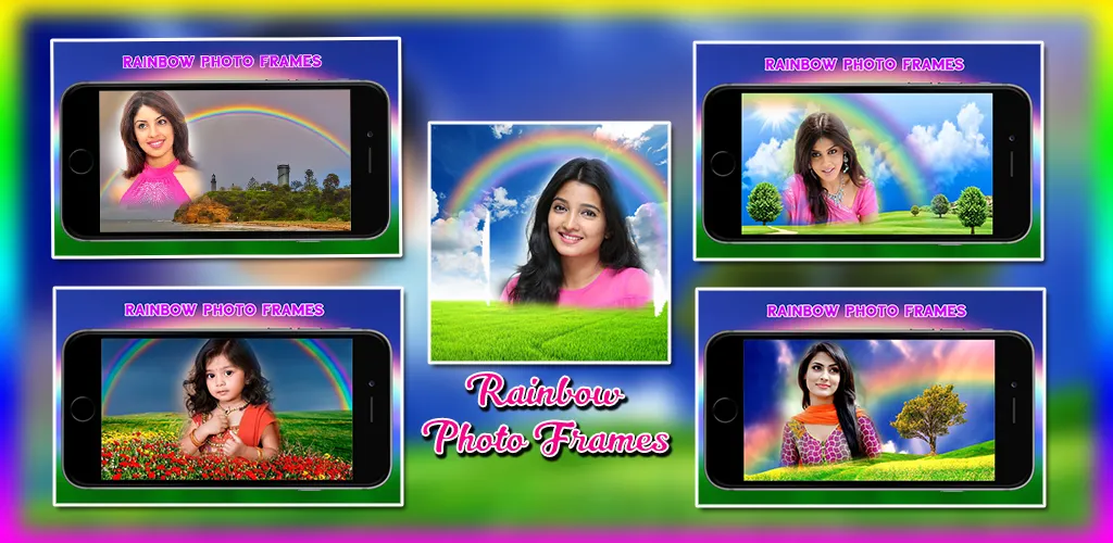 Rainbow Photo Frames | Indus Appstore | Screenshot