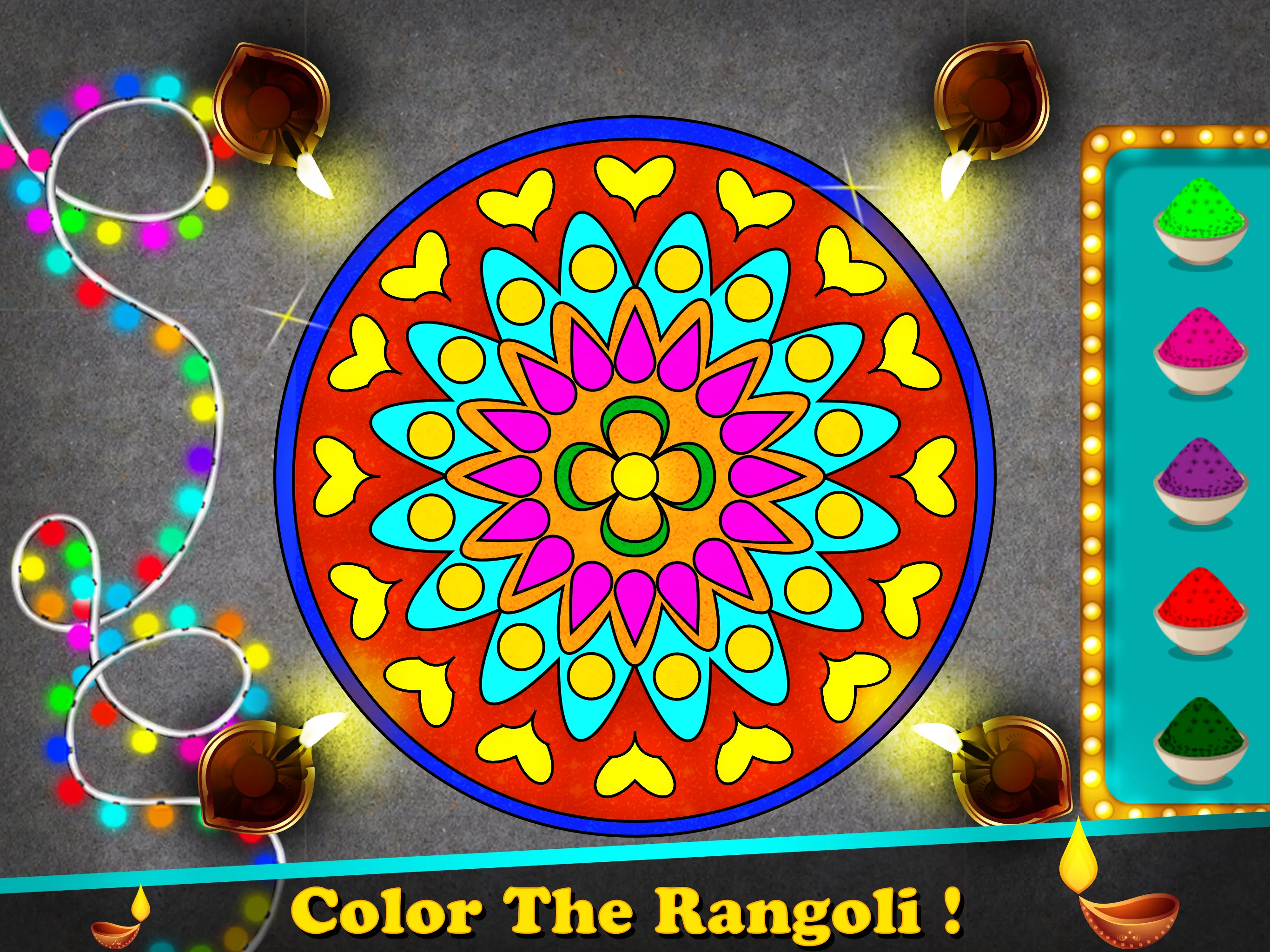 Diwali Rangoli Designs Jigsaw | Indus Appstore | Screenshot