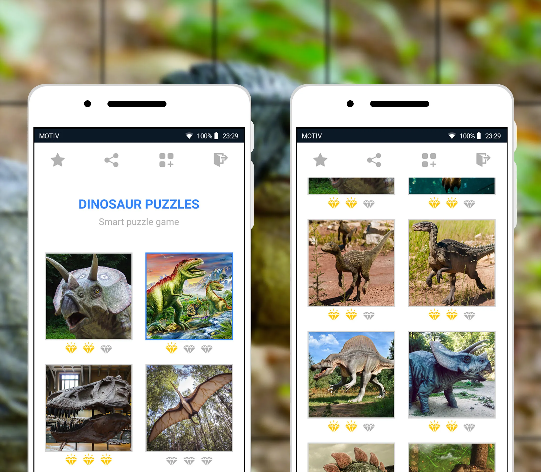 Jigsaw Dinosaur Mosaic Puzzles | Indus Appstore | Screenshot