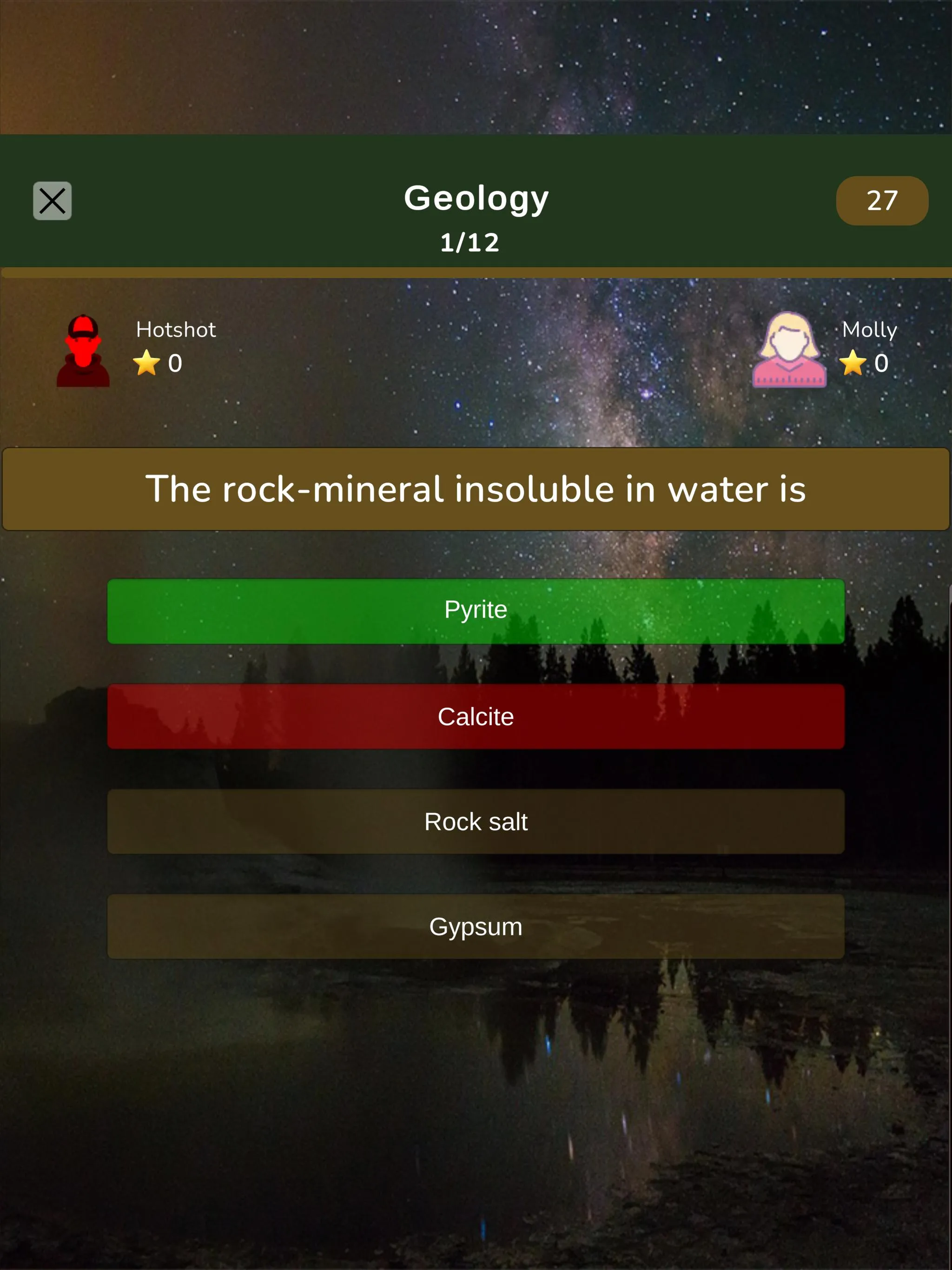 Geology knowledge test | Indus Appstore | Screenshot