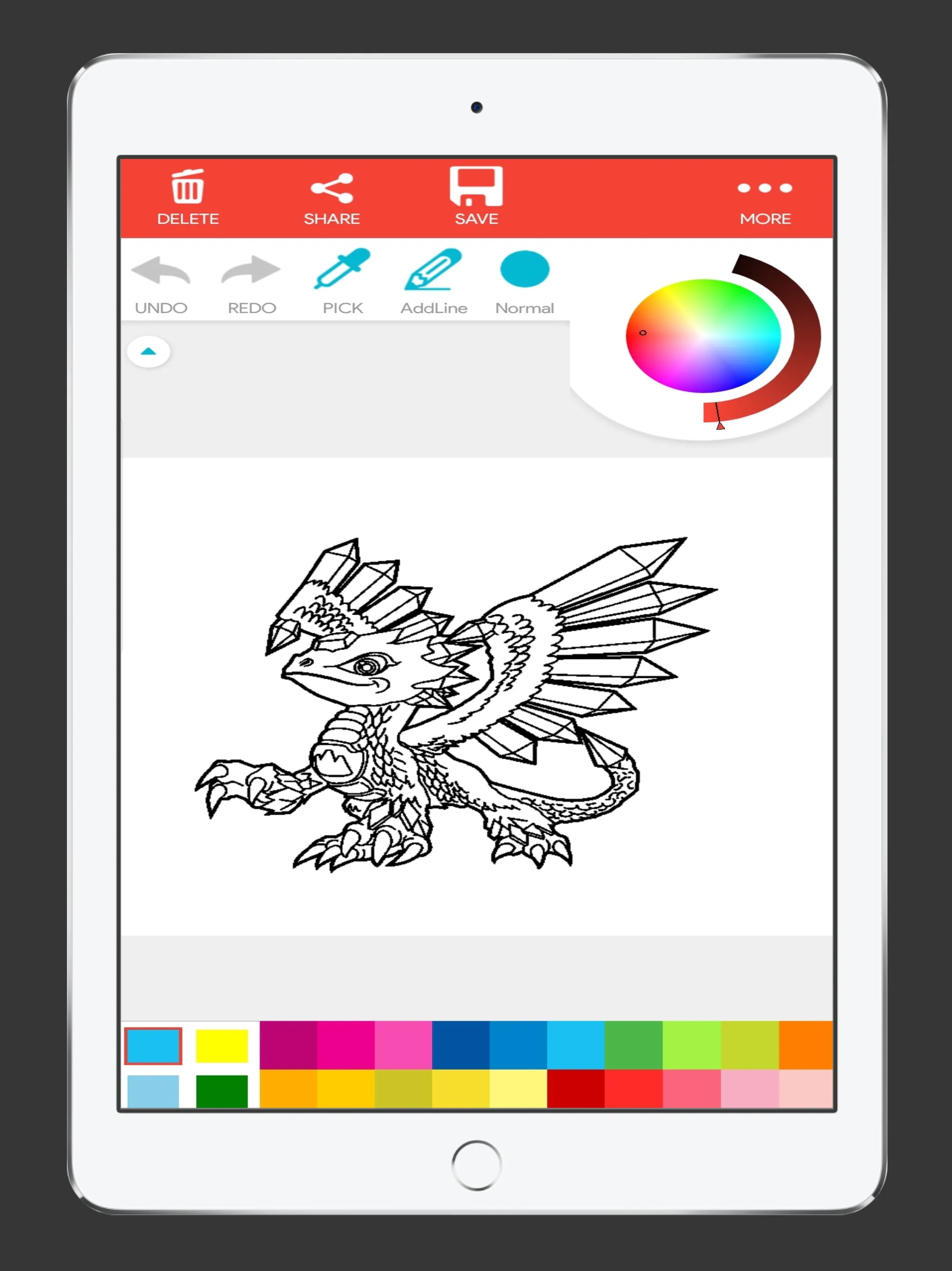 Dragon Anime Coloring Book | Indus Appstore | Screenshot