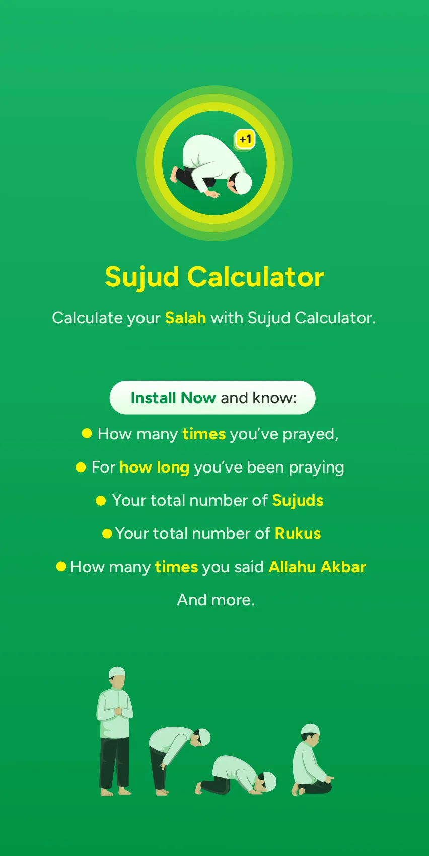 Sujud Calculator | Indus Appstore | Screenshot