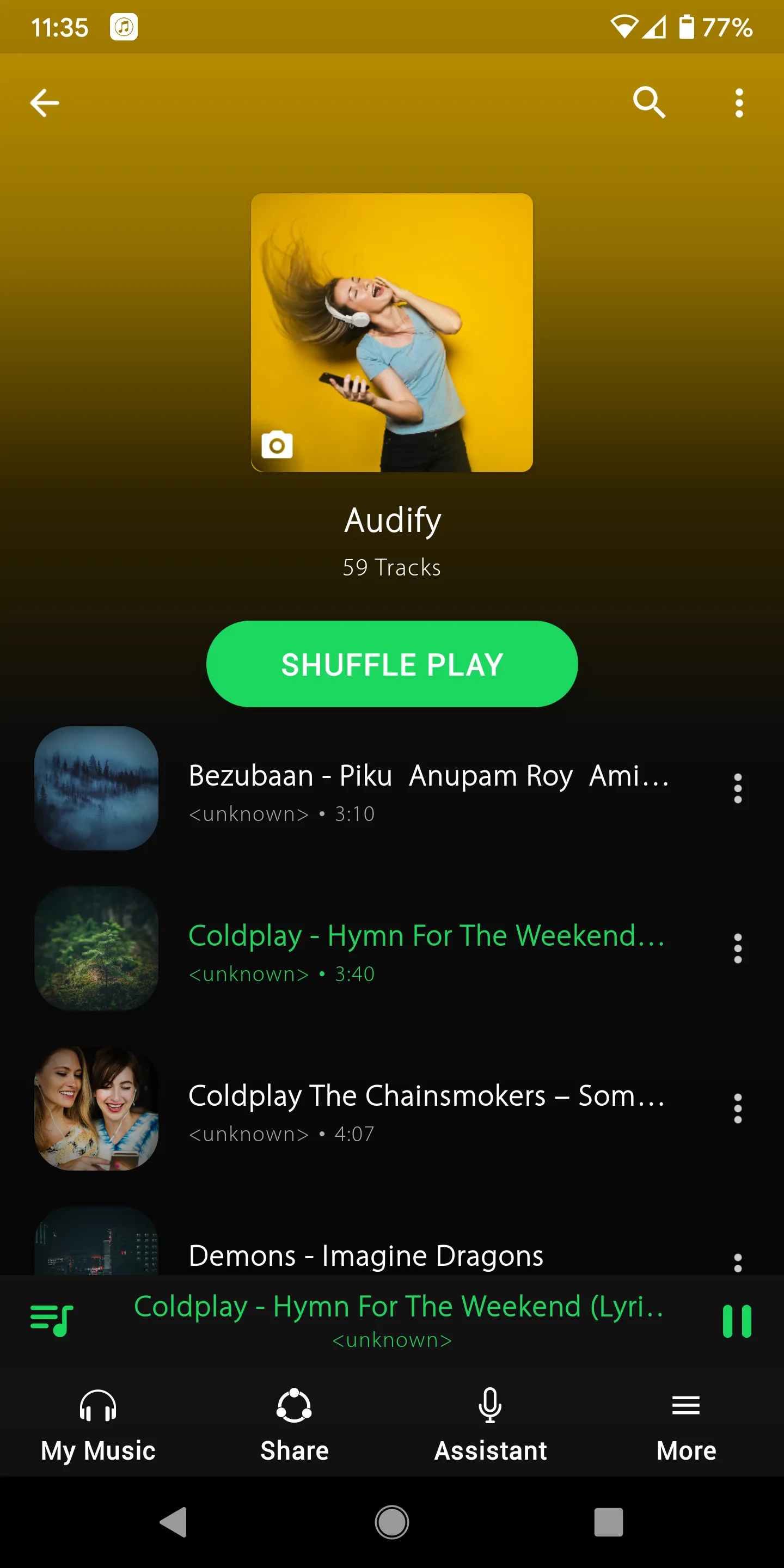 Music Player - Hash Player | Indus Appstore | Screenshot