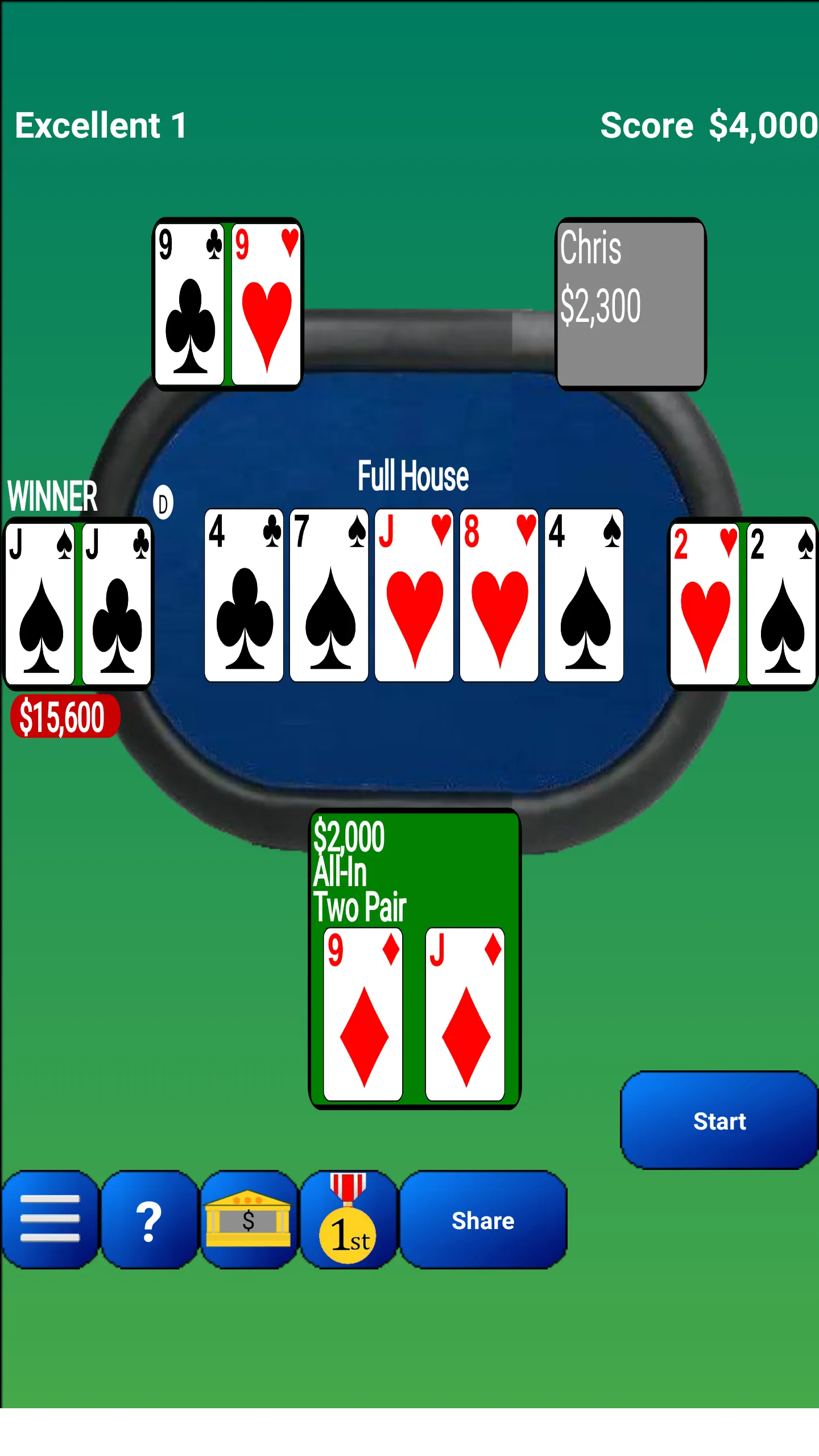 Texas Hold'em Poker | Indus Appstore | Screenshot