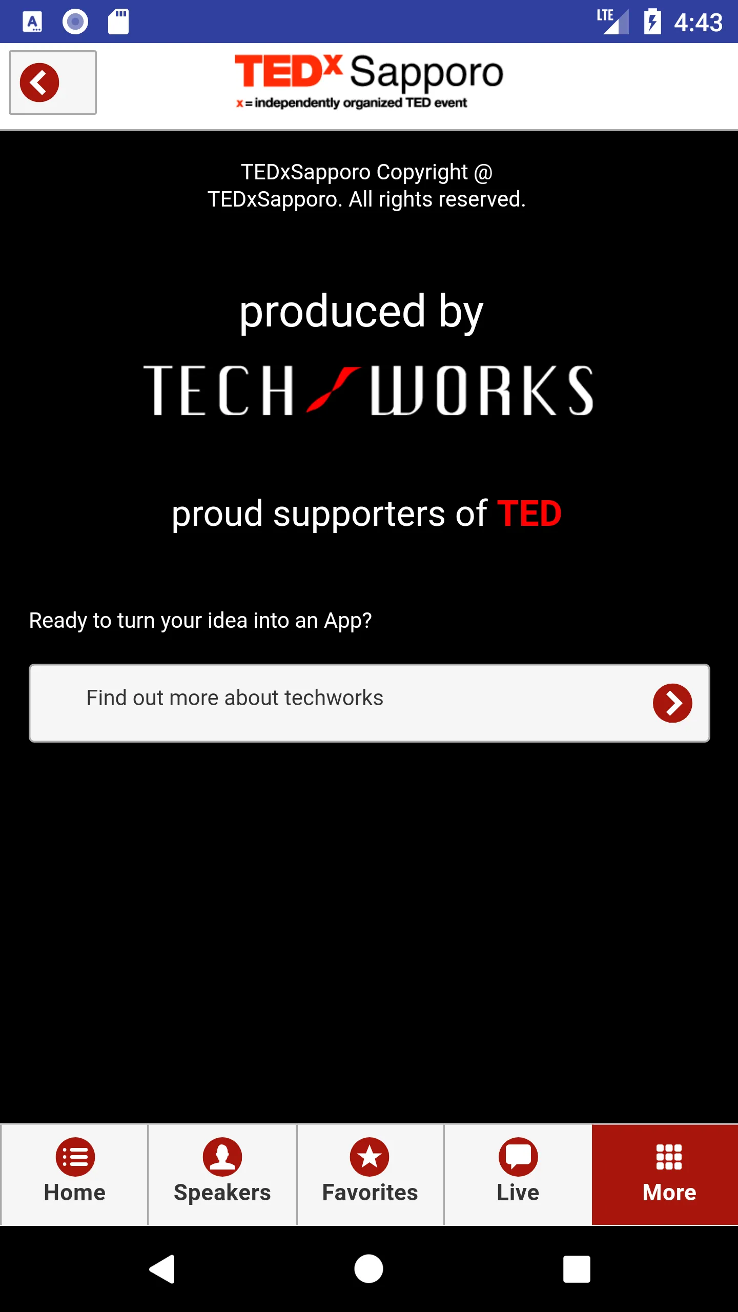 TEDxSapporo | Indus Appstore | Screenshot