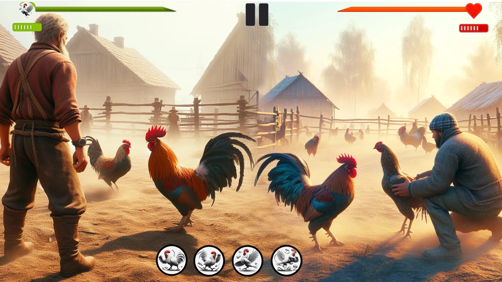 Farm Rooster Fighting Chicks 1 | Indus Appstore | Screenshot