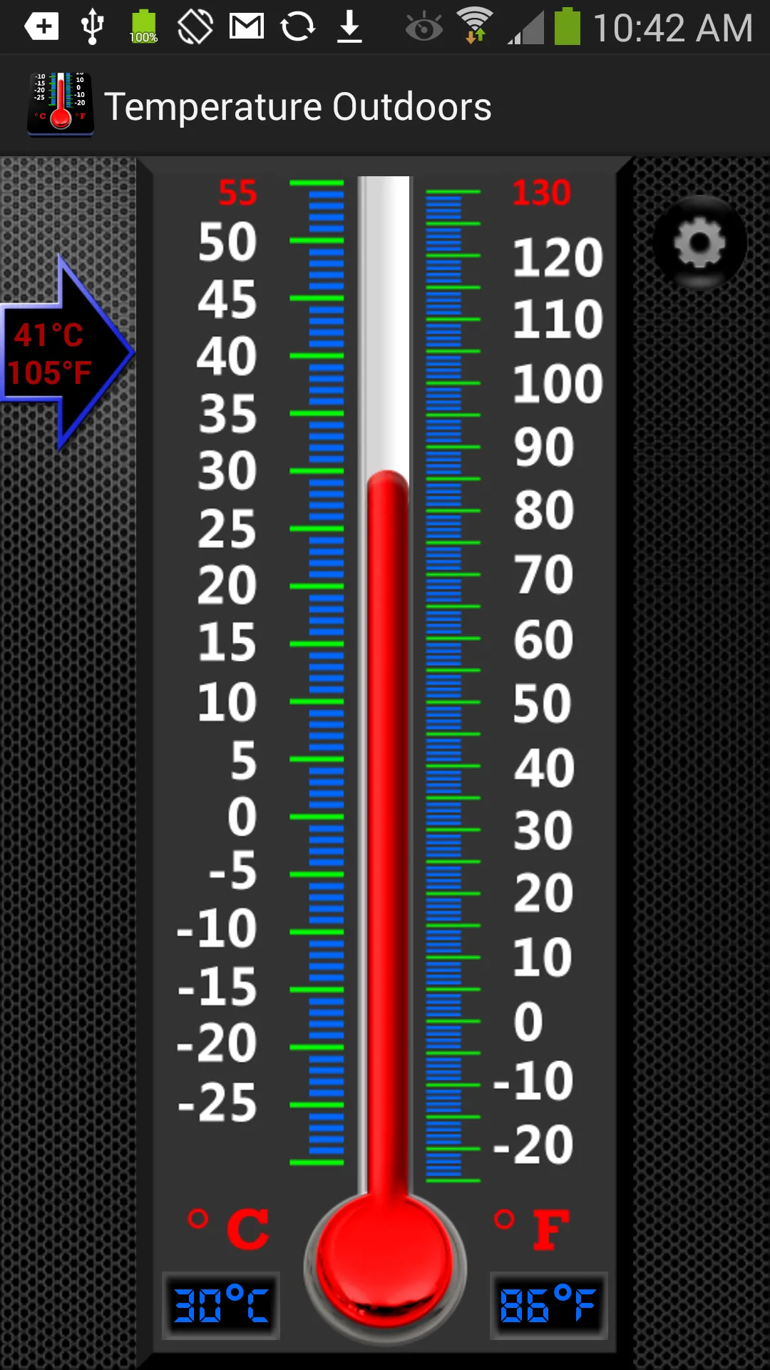 Real Mercury Thermometer | Indus Appstore | Screenshot