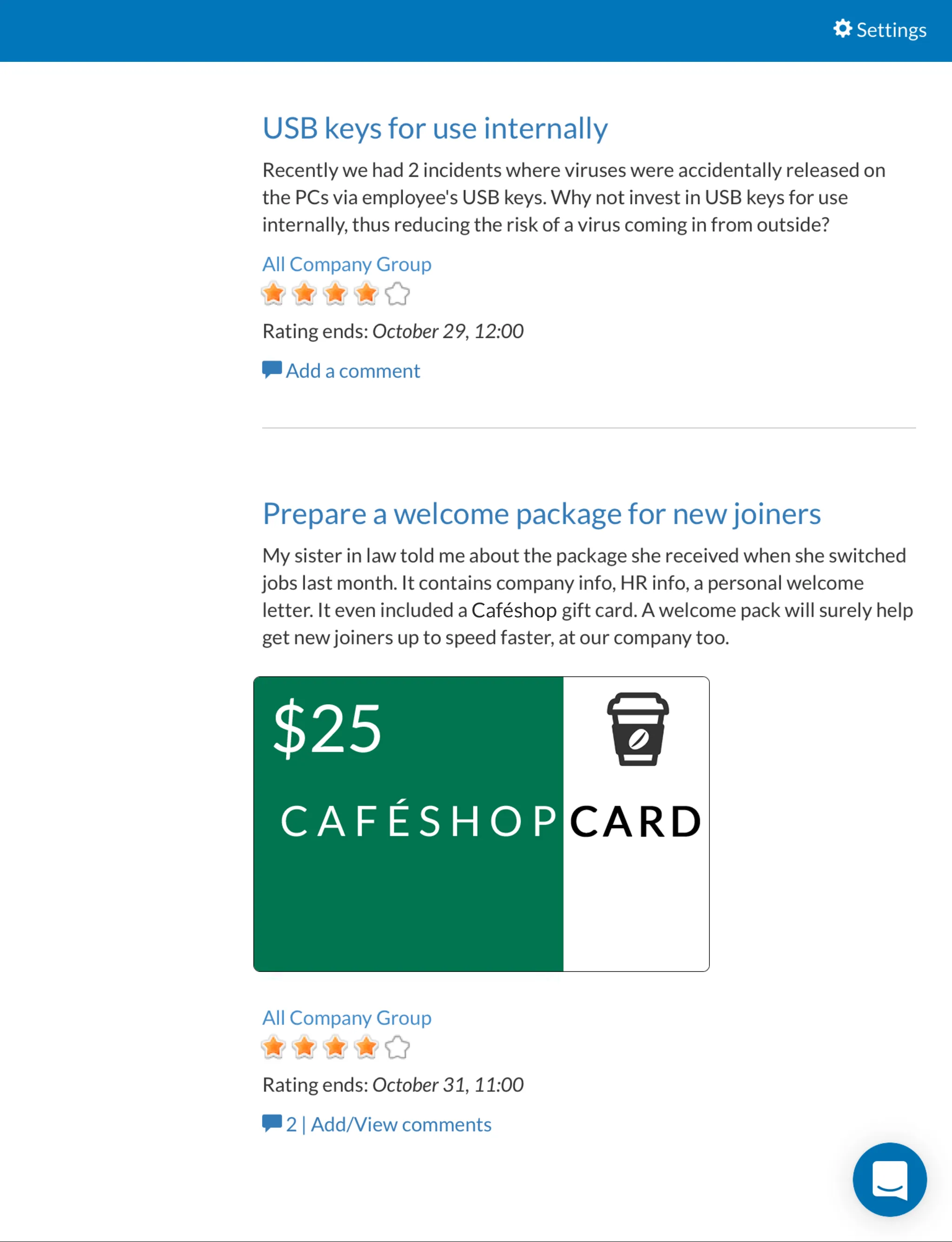 Vetter Employee Suggestion Box | Indus Appstore | Screenshot