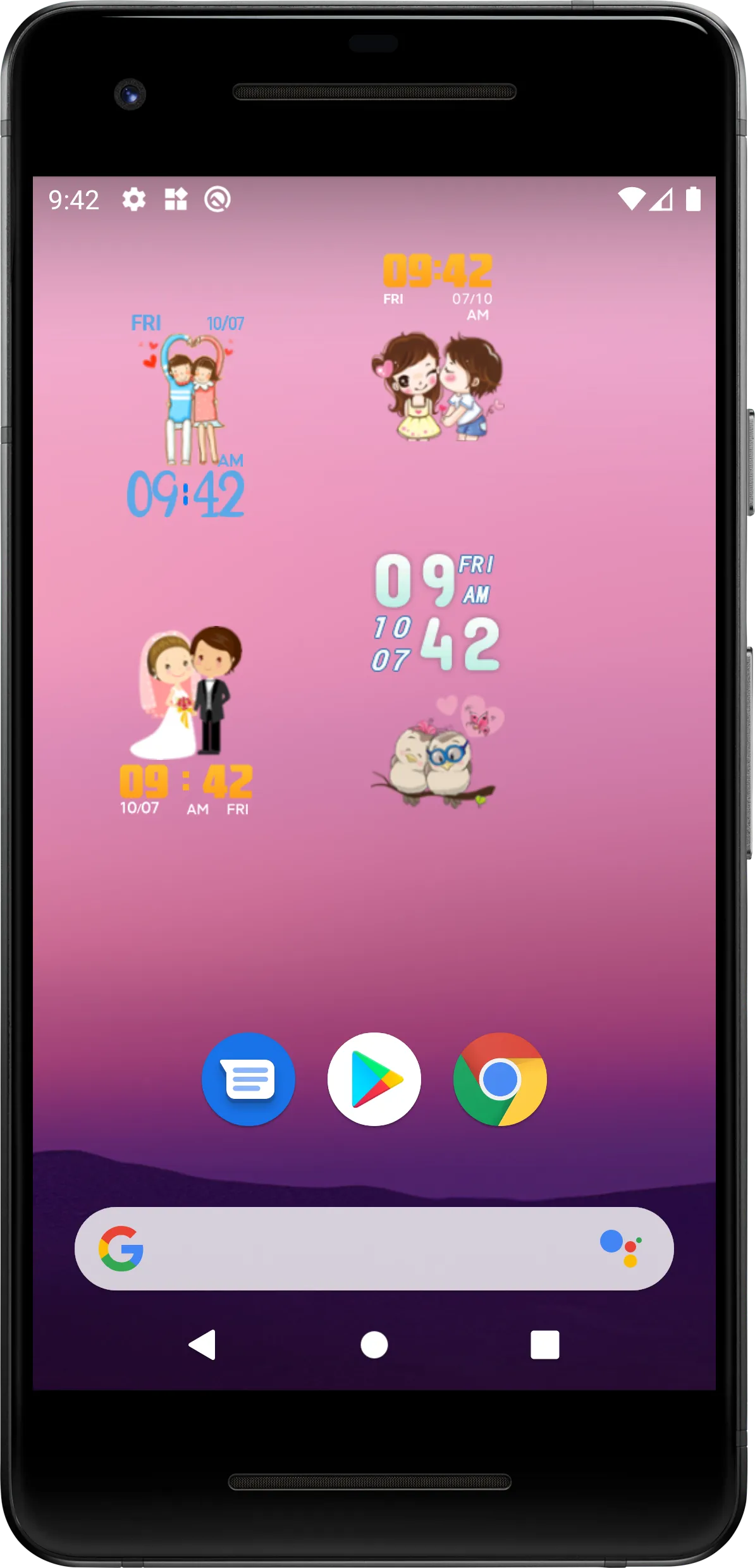 Cute Clock Widget | Indus Appstore | Screenshot